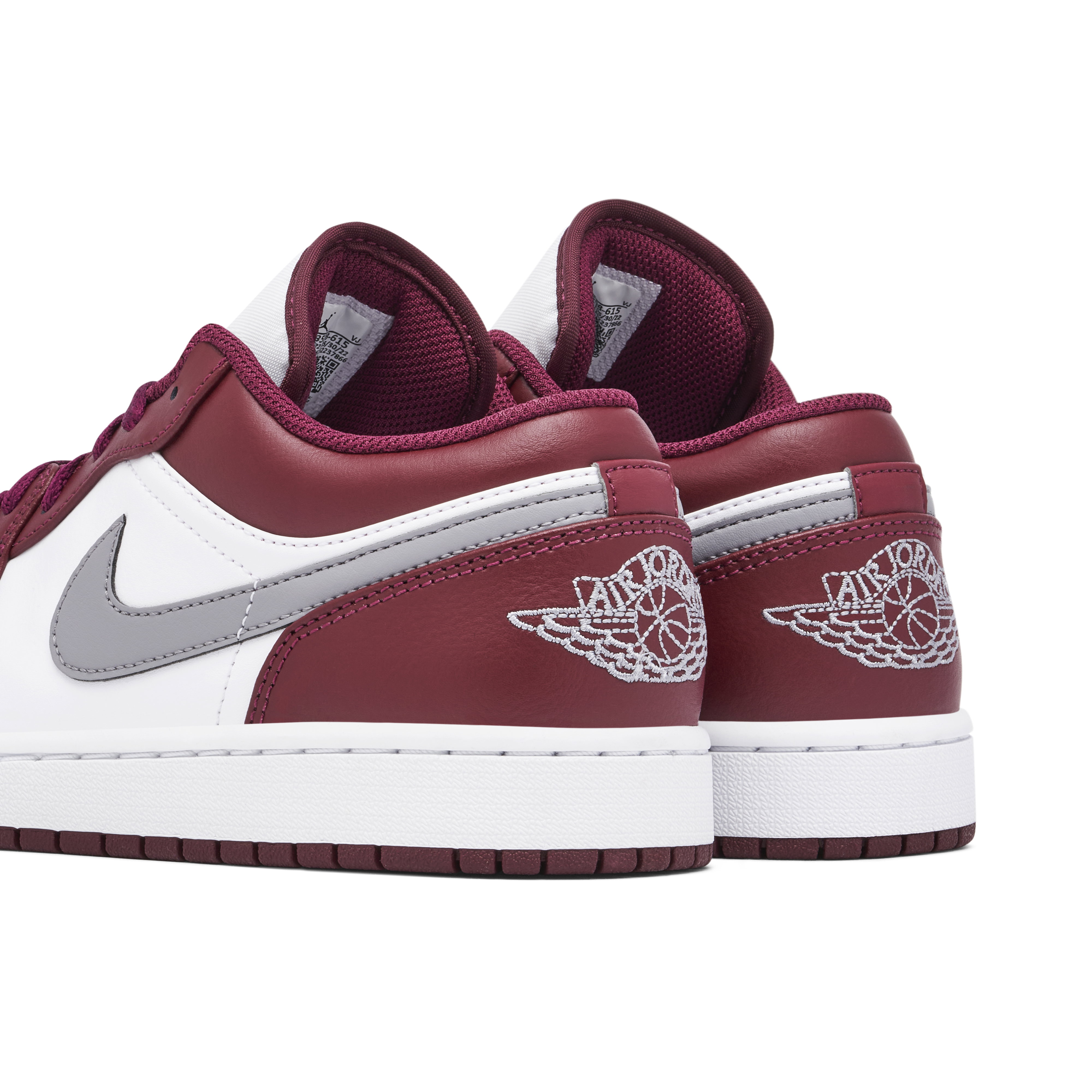 Air Jordan 1 Low Bordeaux | 553558-615 | Laced