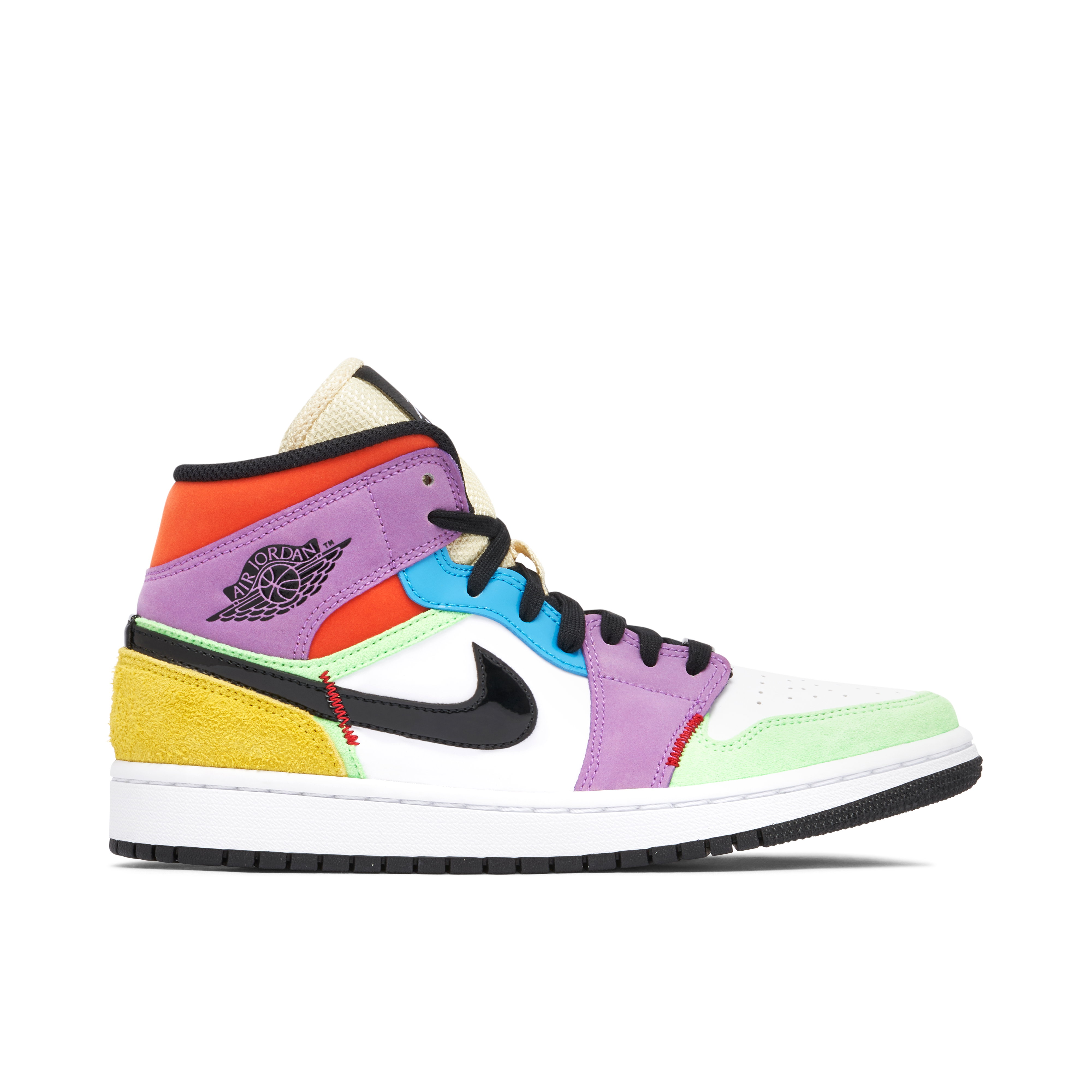 Air Jordan 1 Mid SE Multi-Color Womens | CW1140-100 | Laced