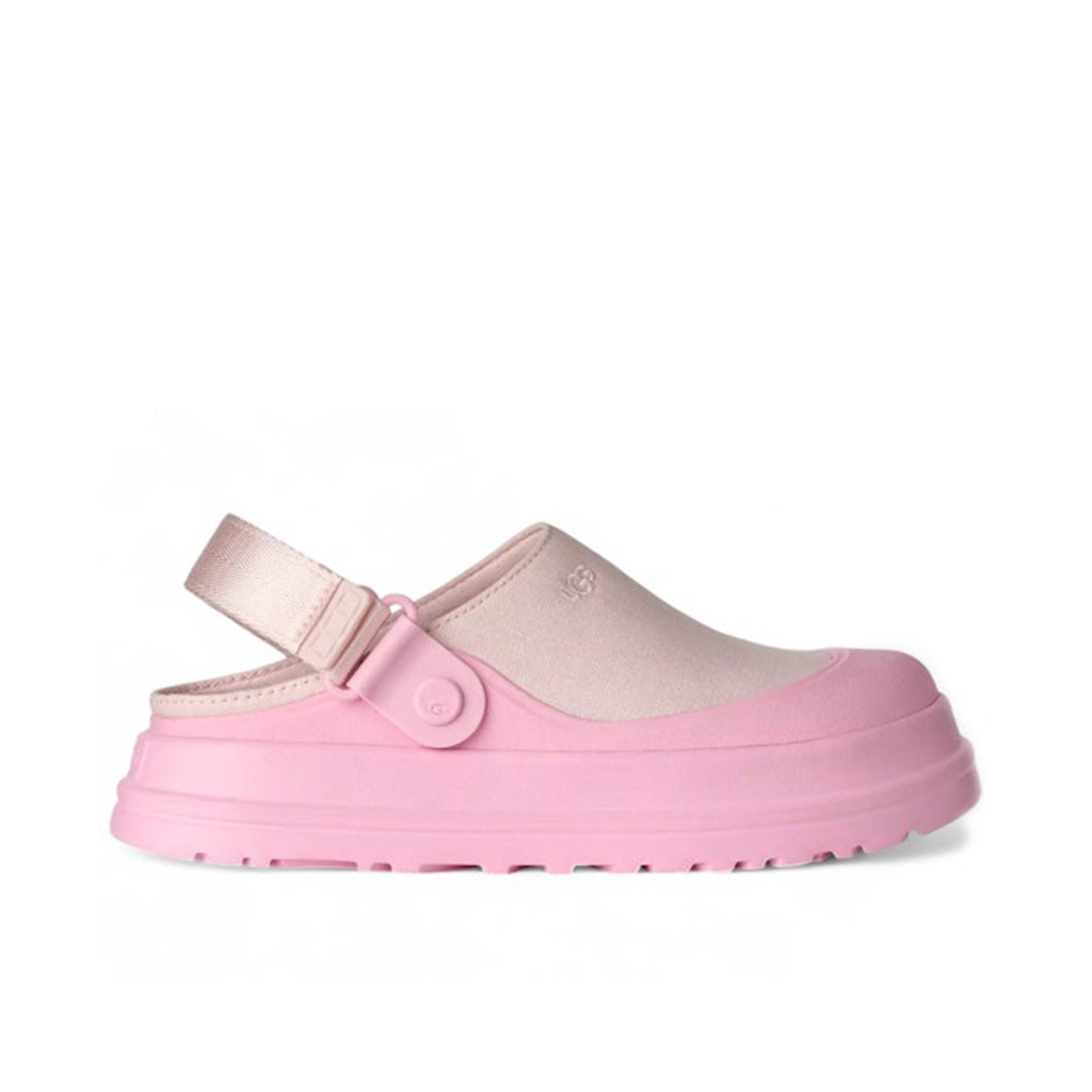 UGG GoldenGlow Canvas Clog Pink Diamond Womens