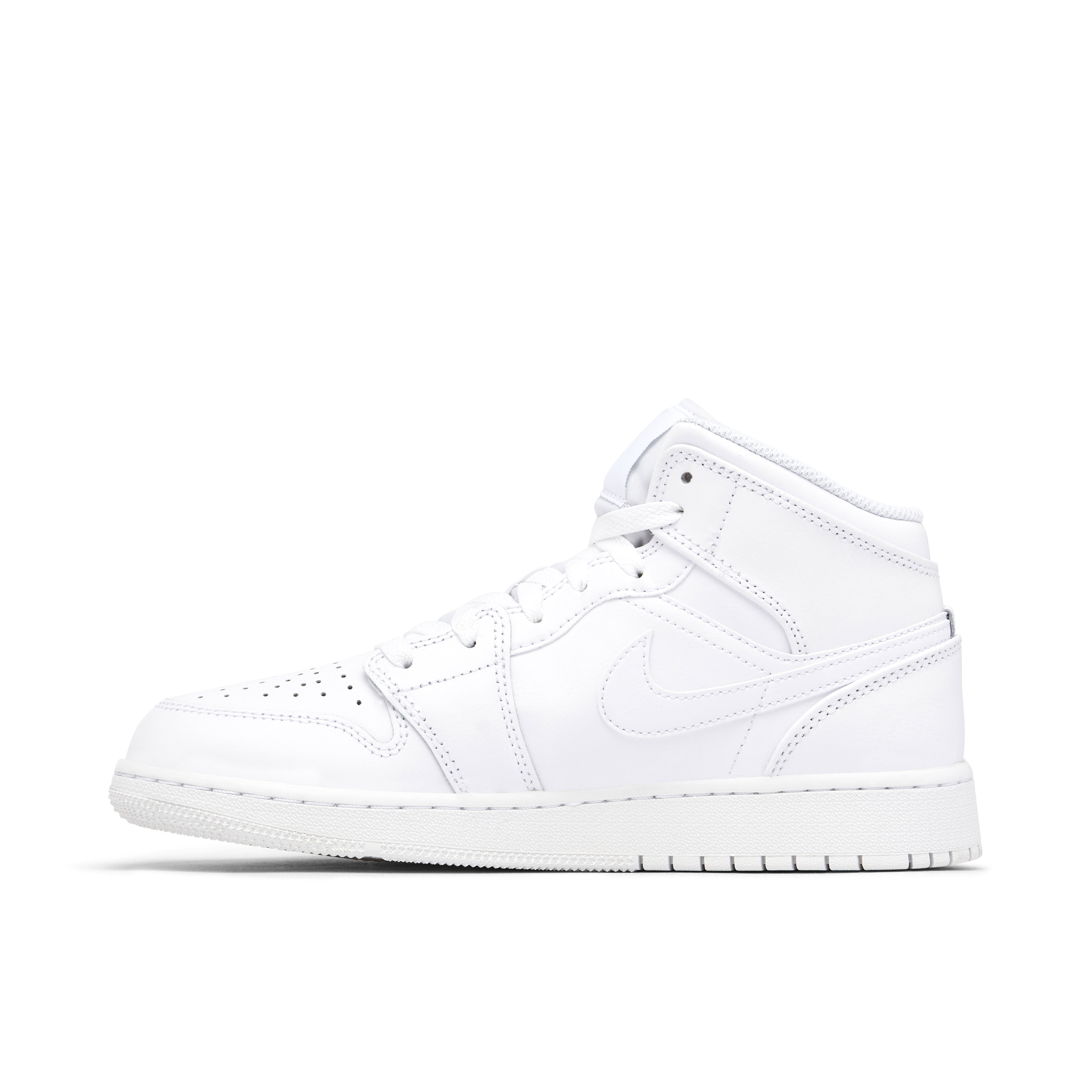 Air Jordan 1 Mid Triple White GS 2023