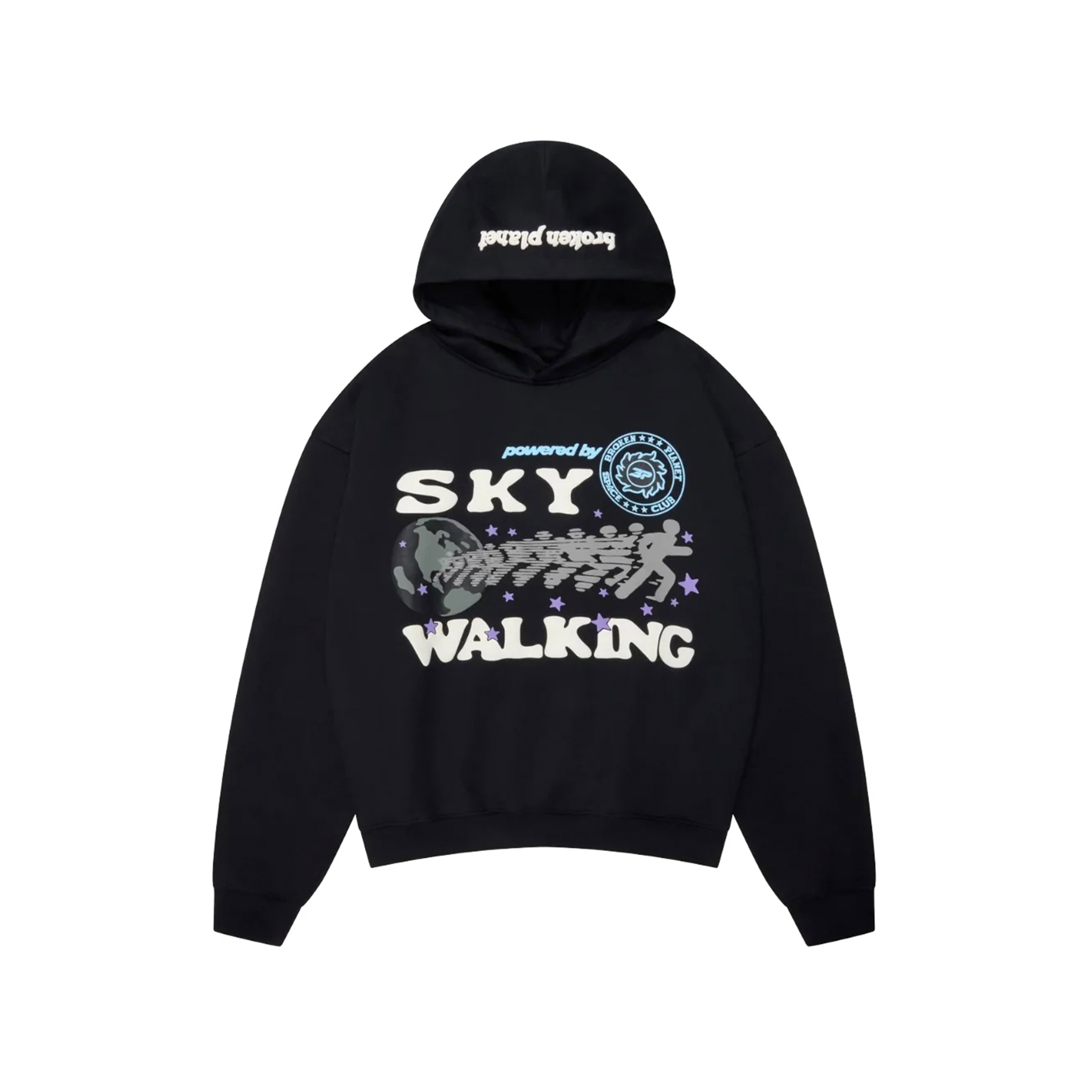 Broken Planet Market Space Trails Hoodie Beluga Grey | BROKEN