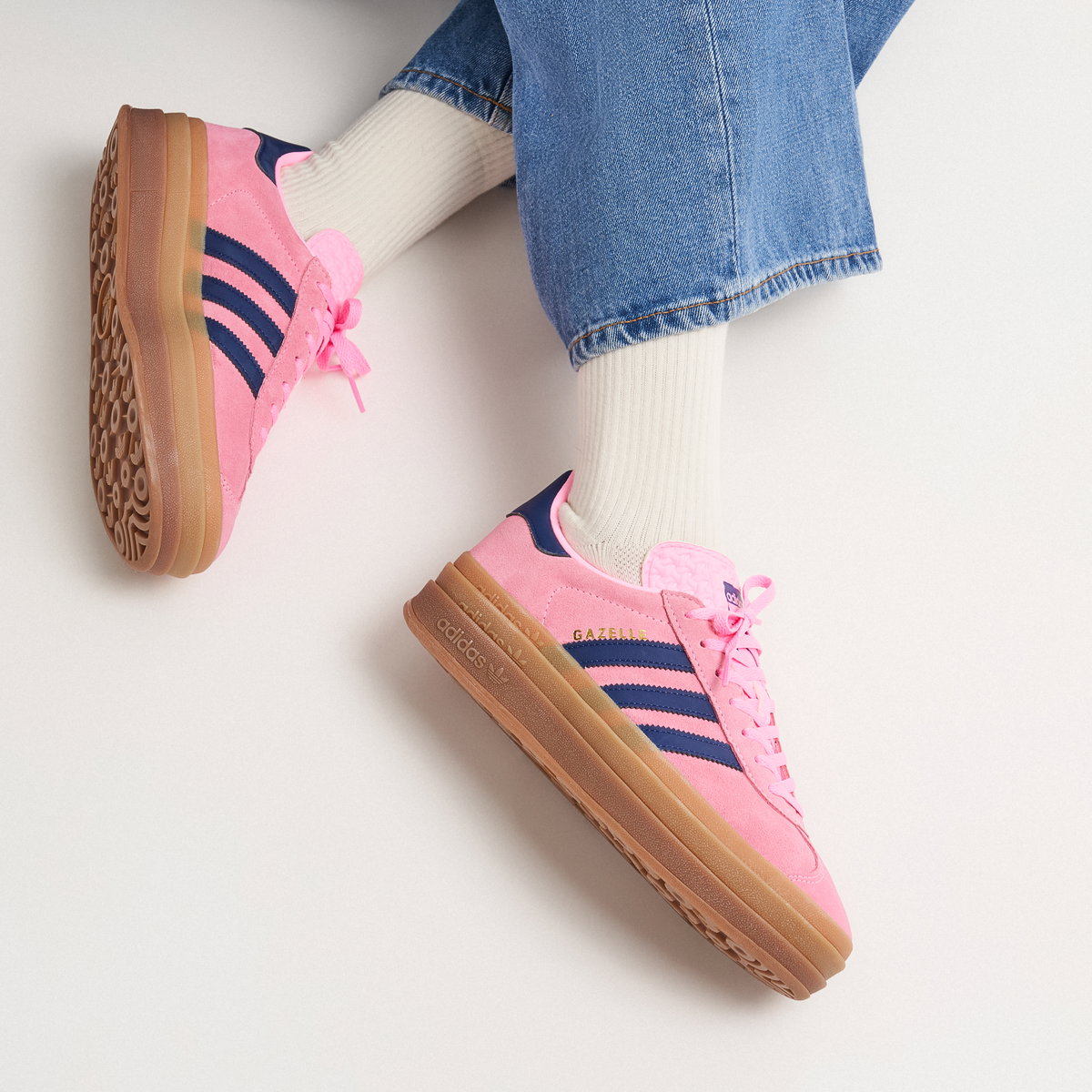 adidas gazelle silver green womens Adidas Gazelle Bold 'Pink Glow' (Womens)  The Attic