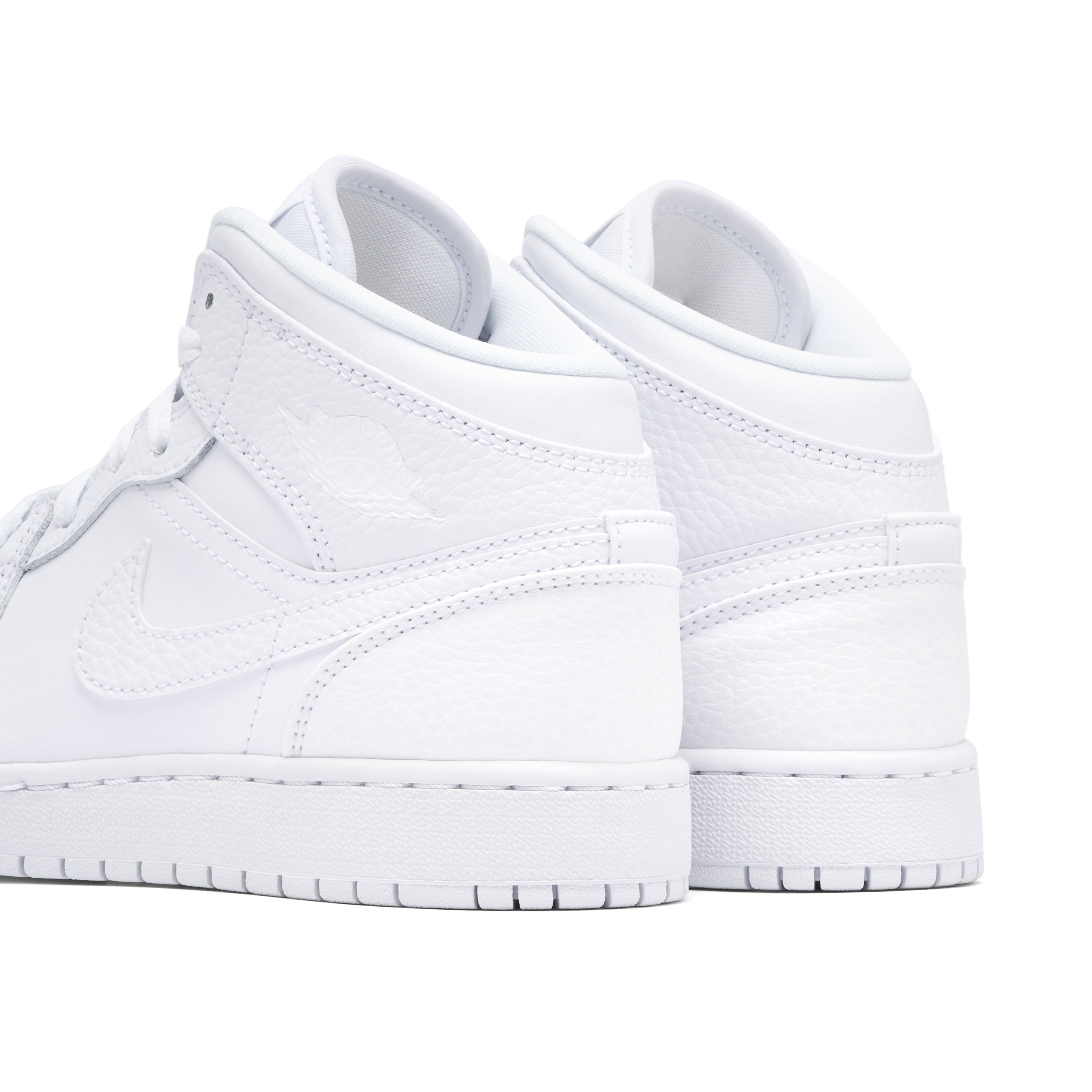 Air Jordan 1 Mid Triple White GS | 554725-130 | Laced