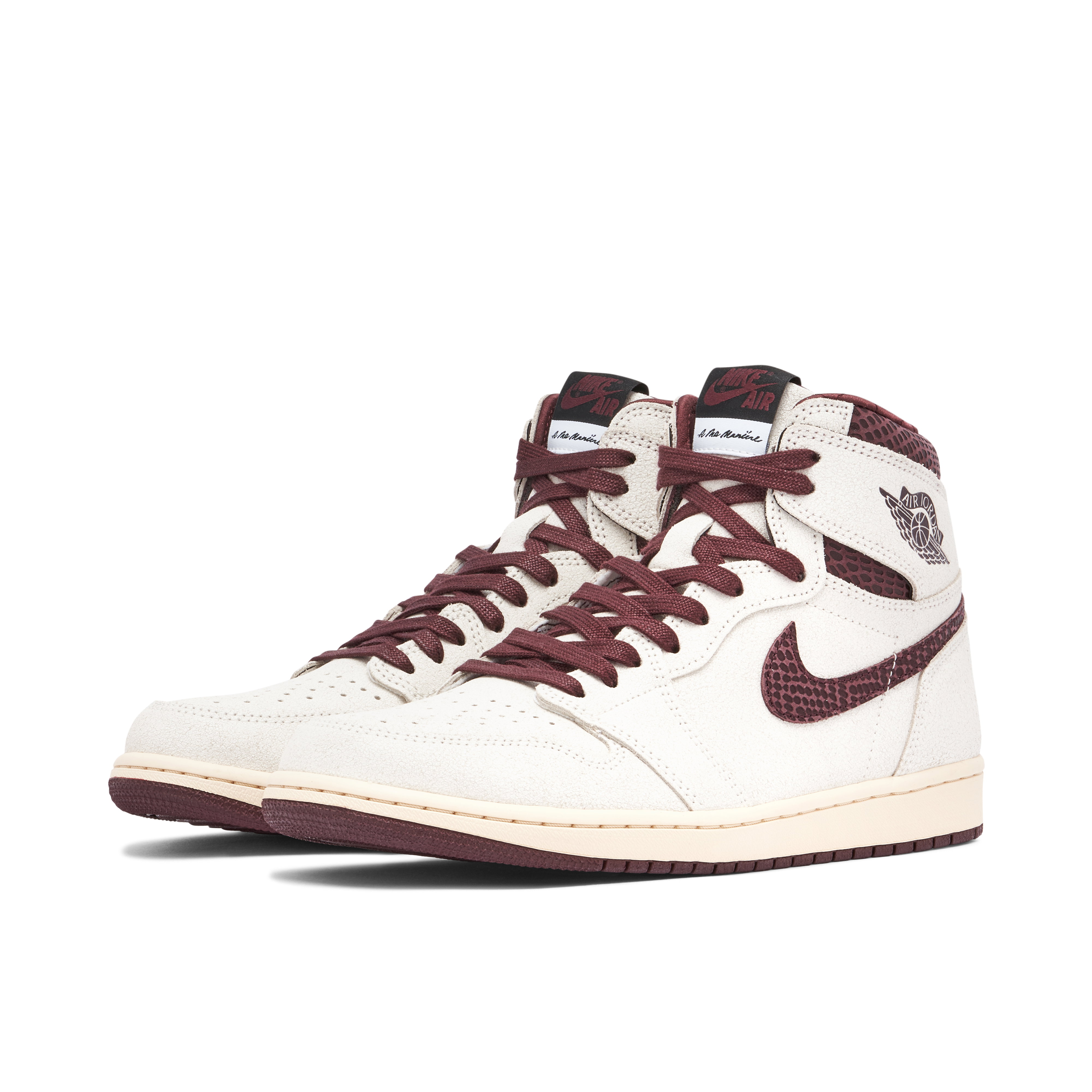 A Ma Maniere x Air Jordan 1 Burgundy Sail | DO7097-100 | Laced