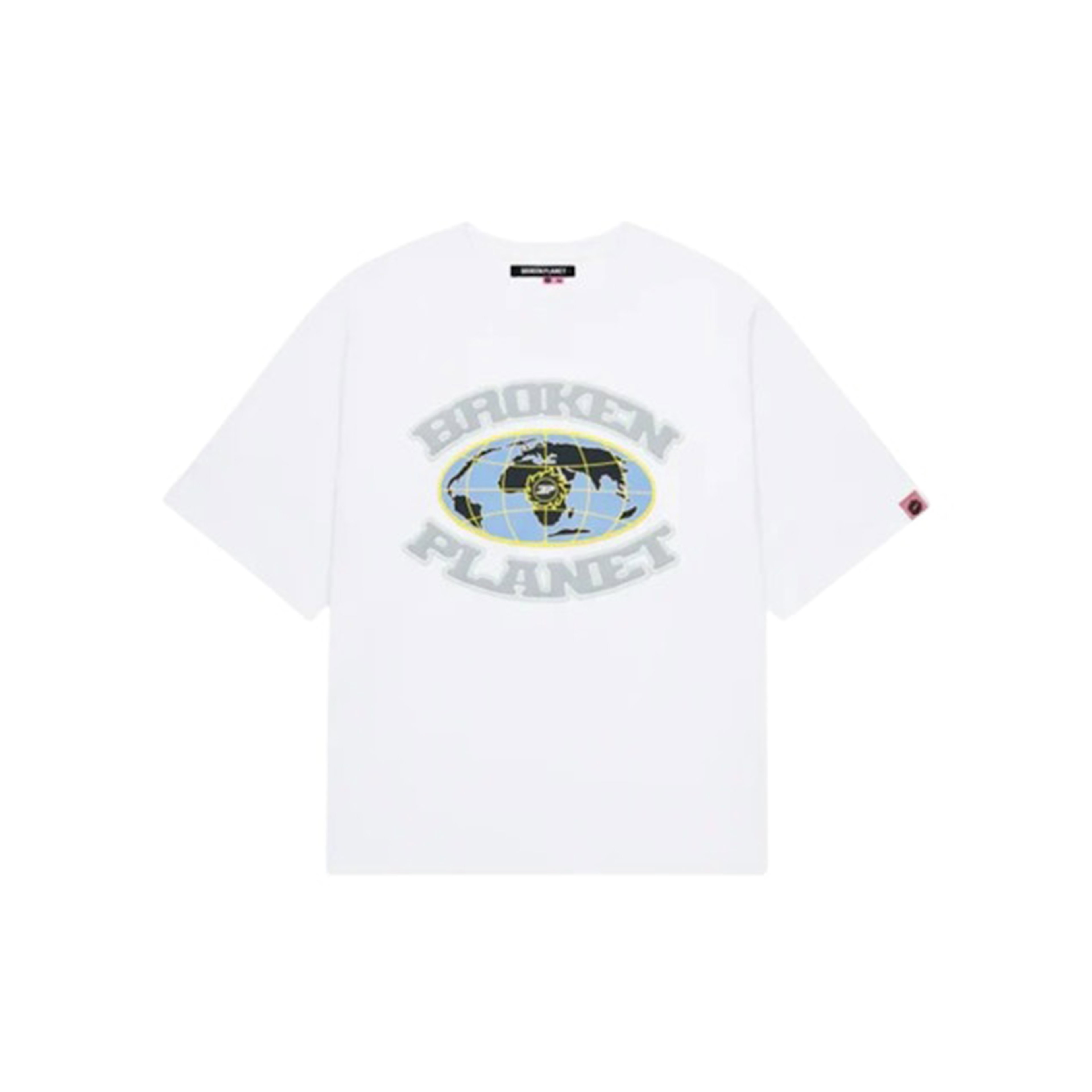 Broken Planet Market Grid T-Shirt Snow White