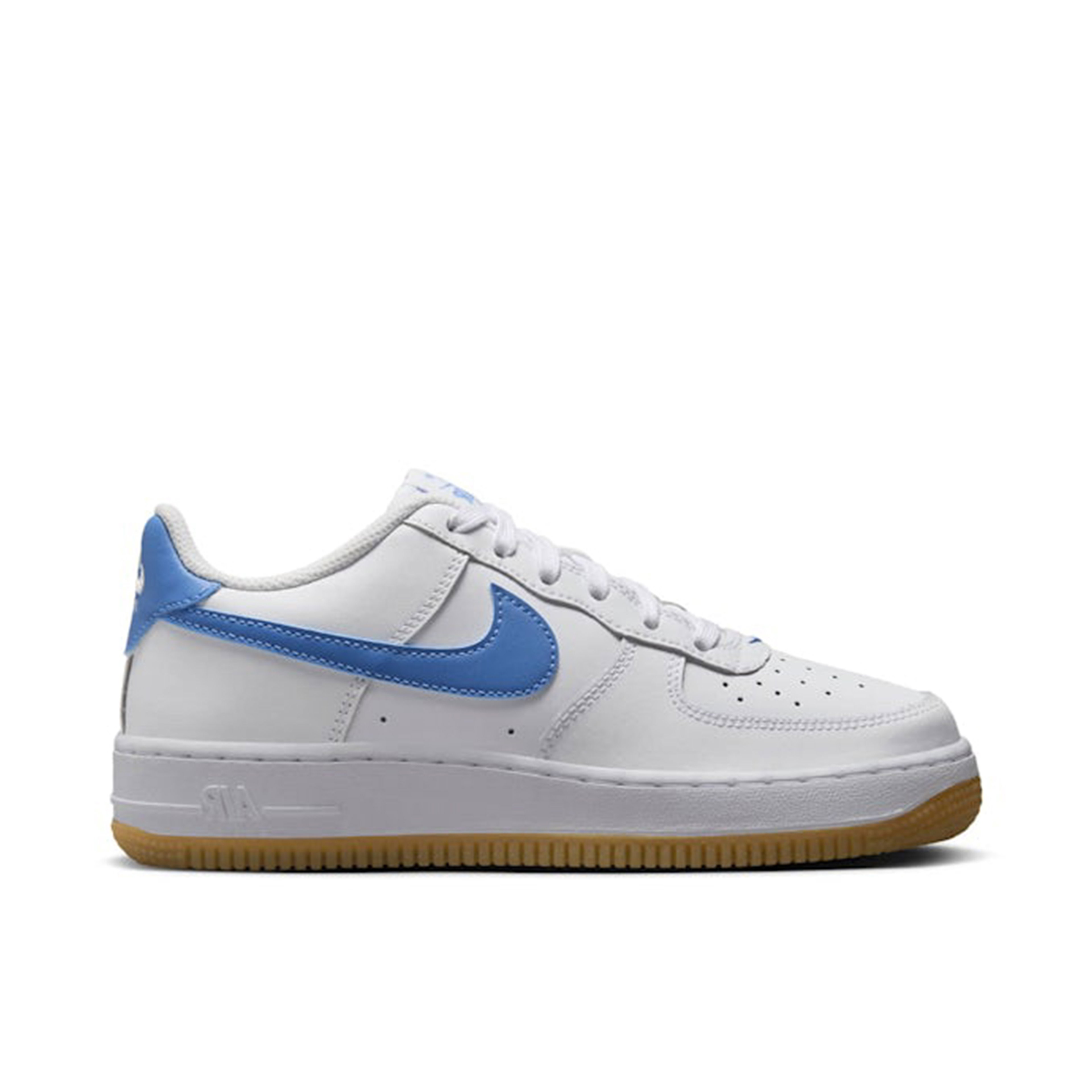 Nike Air Force 1 Low White Gum Light Brown Blue Beyond GS