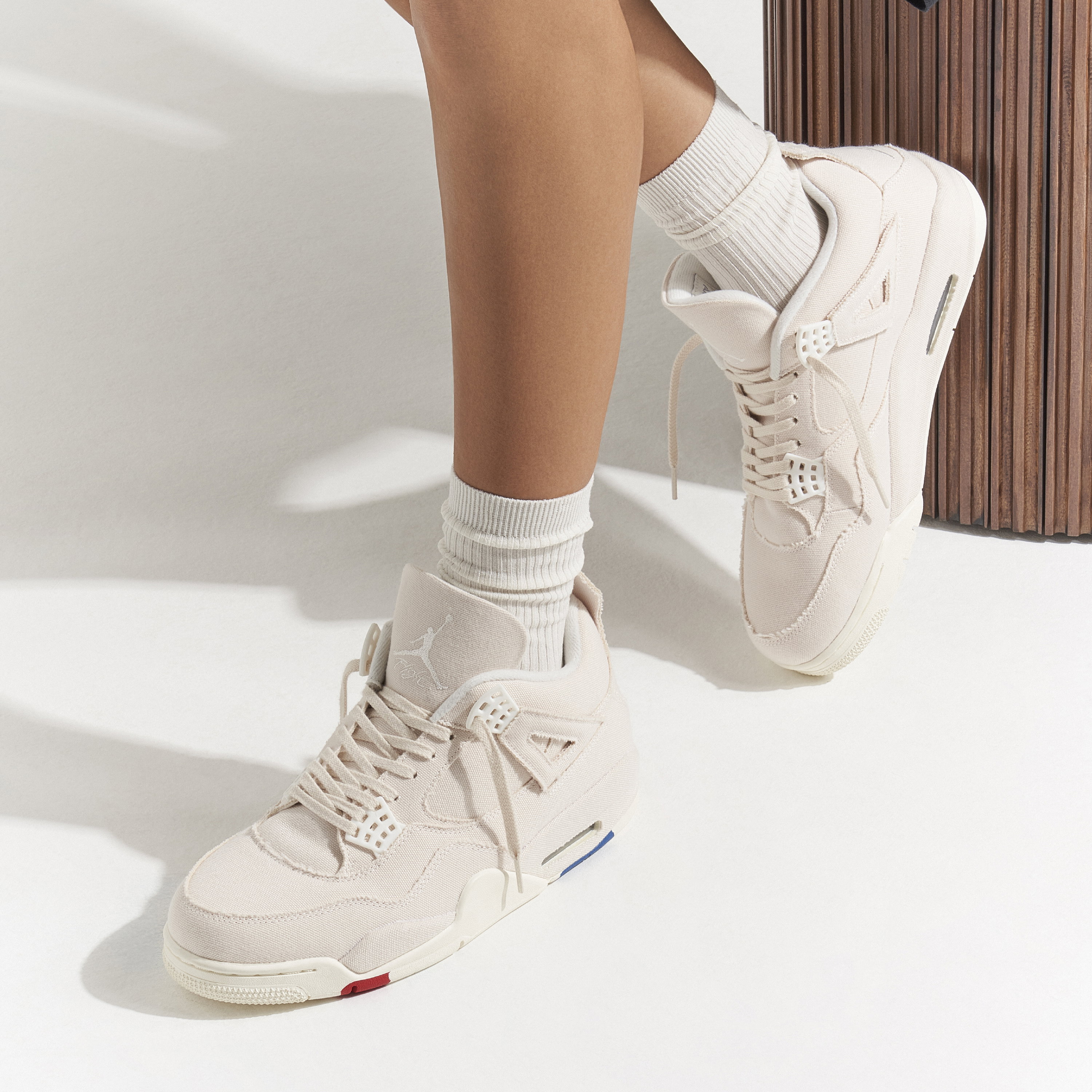 Air Jordan 4 Blank Canvas Womens | DQ4909-100 | Laced