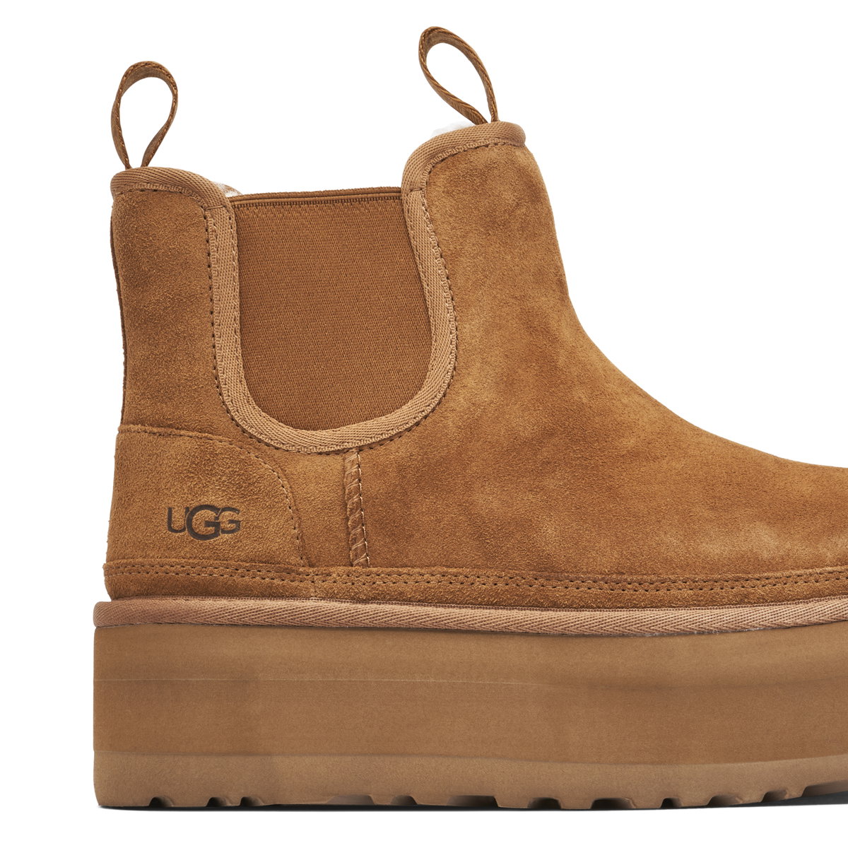 UGG Neumel Platform Chelsea Boot Chestnut Womens | 1134526-CHE | Laced