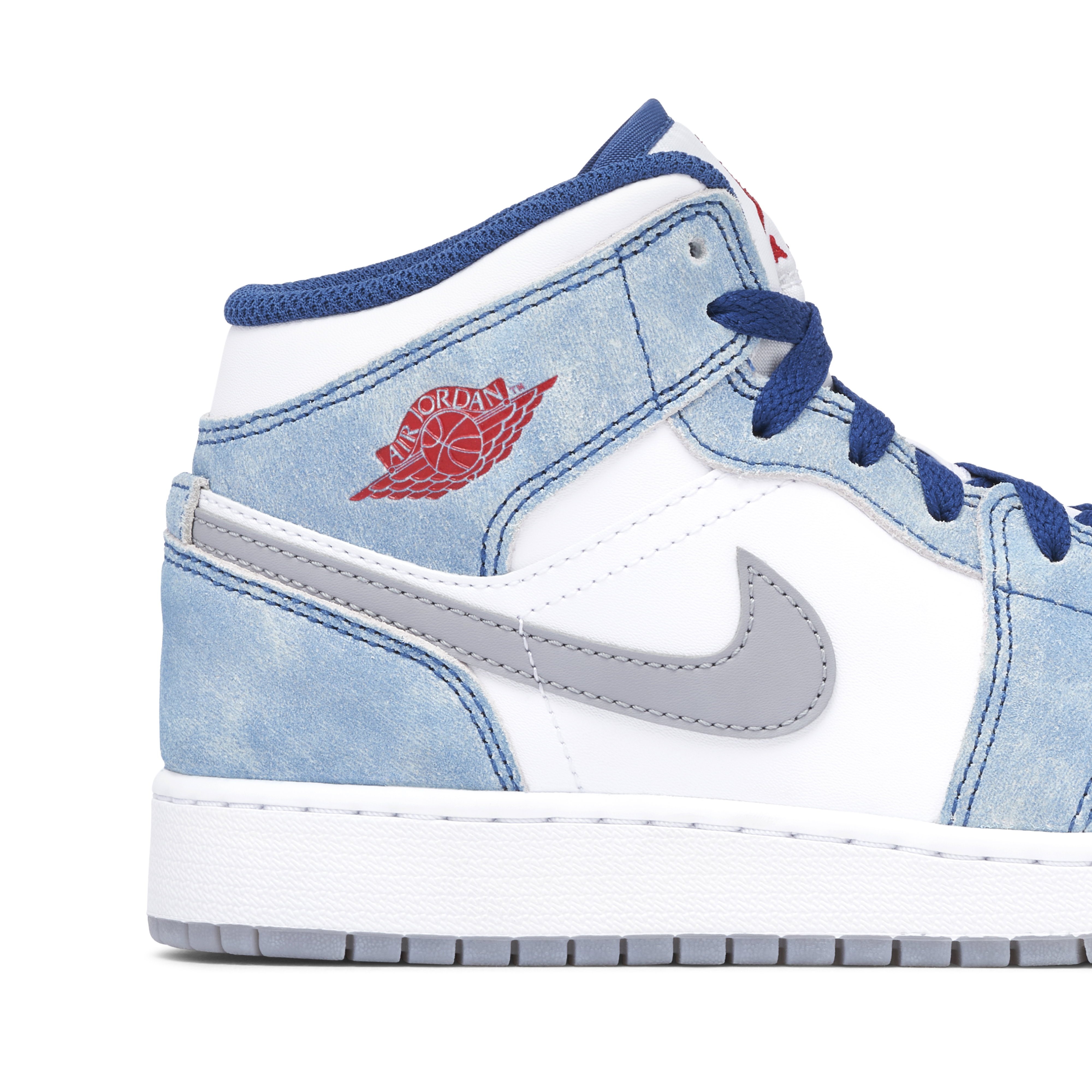 Air Jordan 1 Mid SE French Blue Fire Red GS | DR6235-401 | Laced