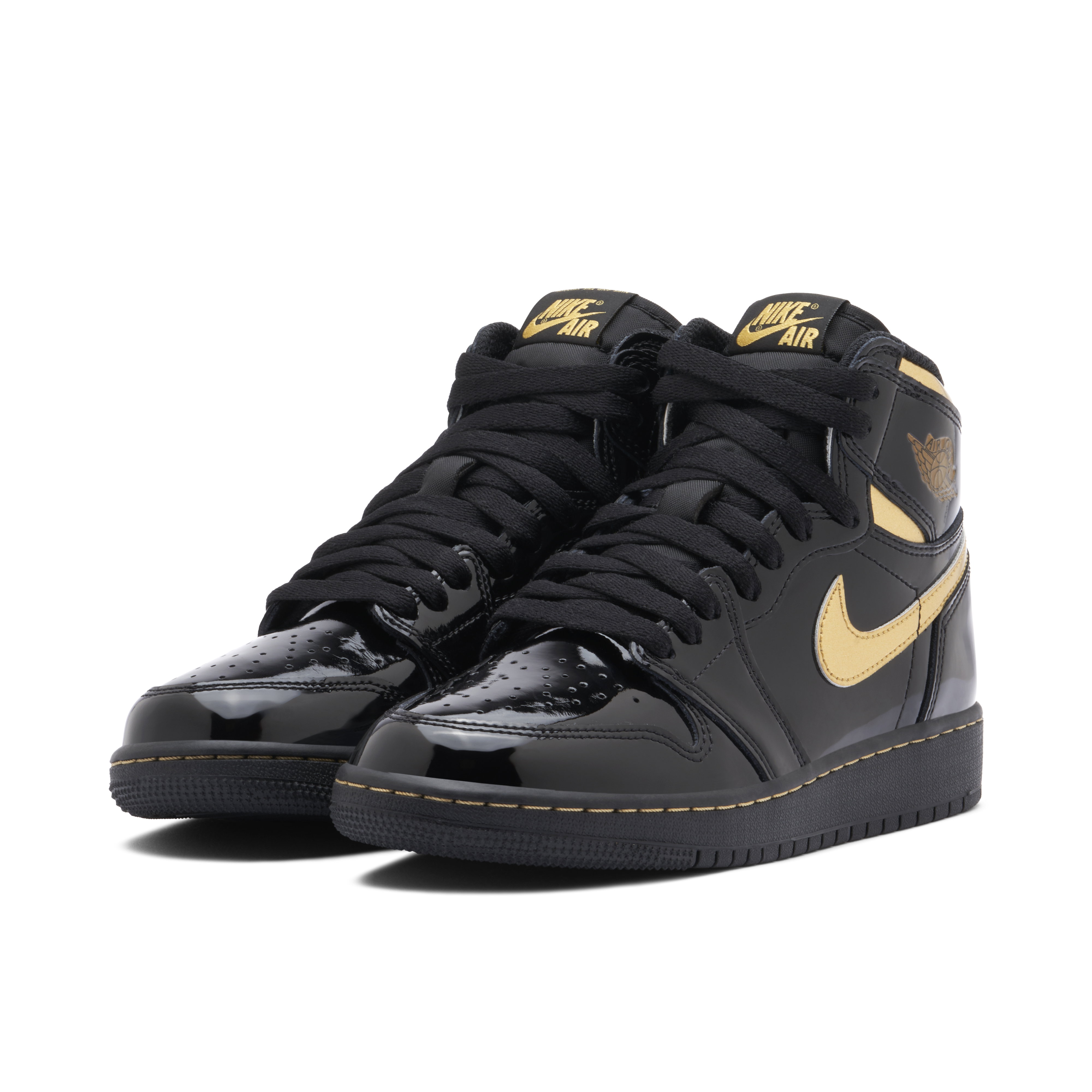 Air Jordan 1 Retro High OG GS Black Metallic Gold | 575441-032 | Laced