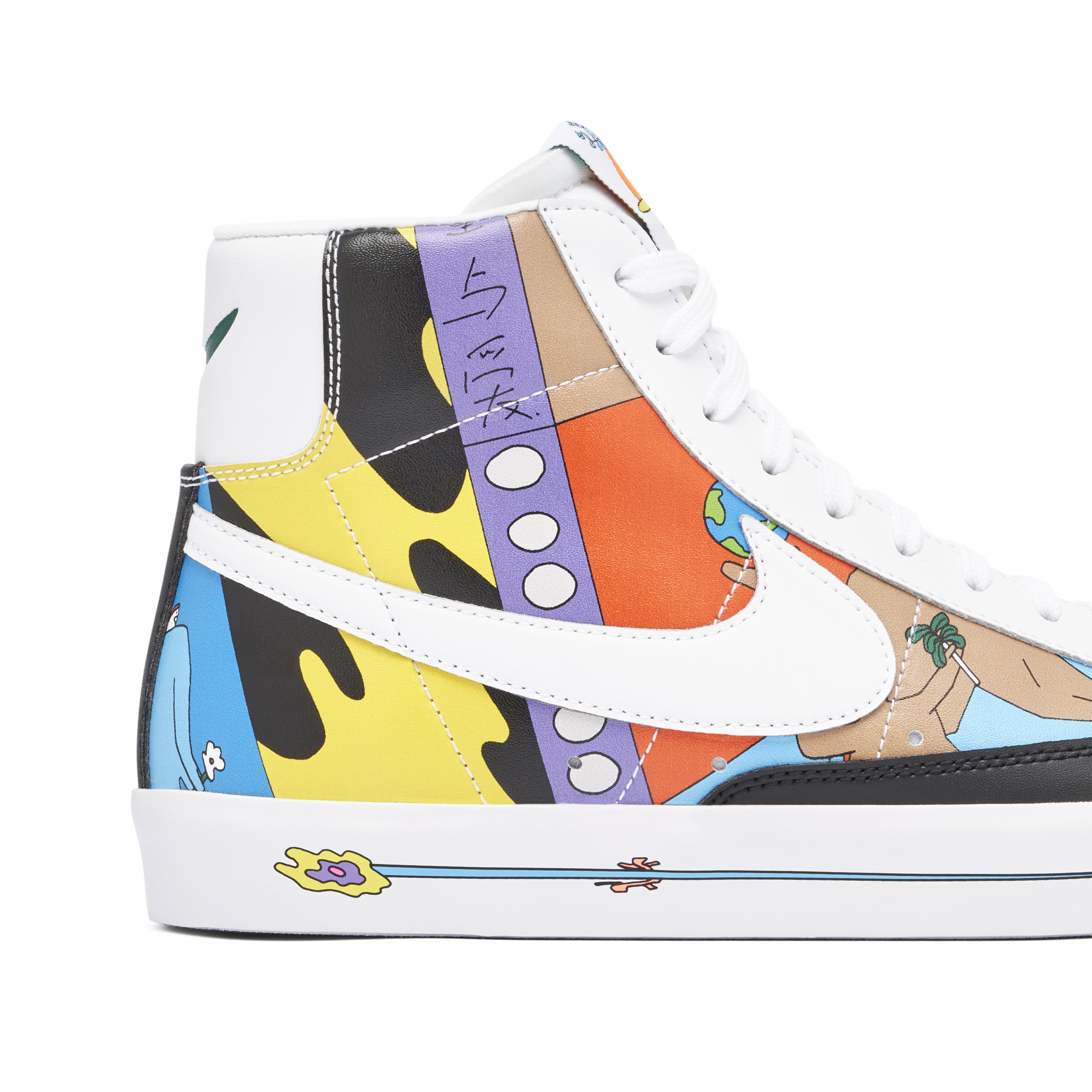 Ruohan Wang x Nike Blazer Mid 77 Flyleather Multi | CZ3775-900 | Laced