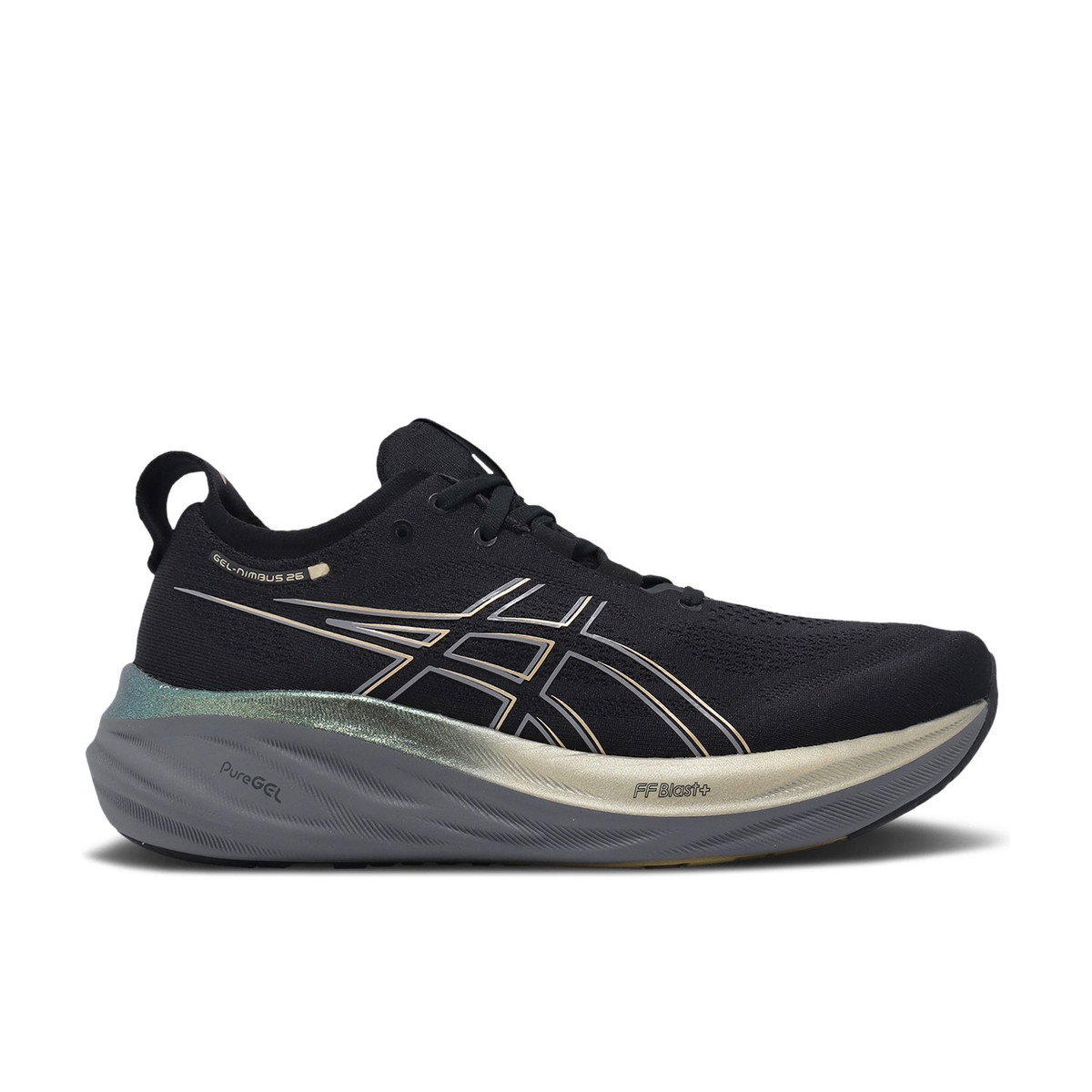 ASICS Gel-Nimbus 26 Platinum Black Champagne