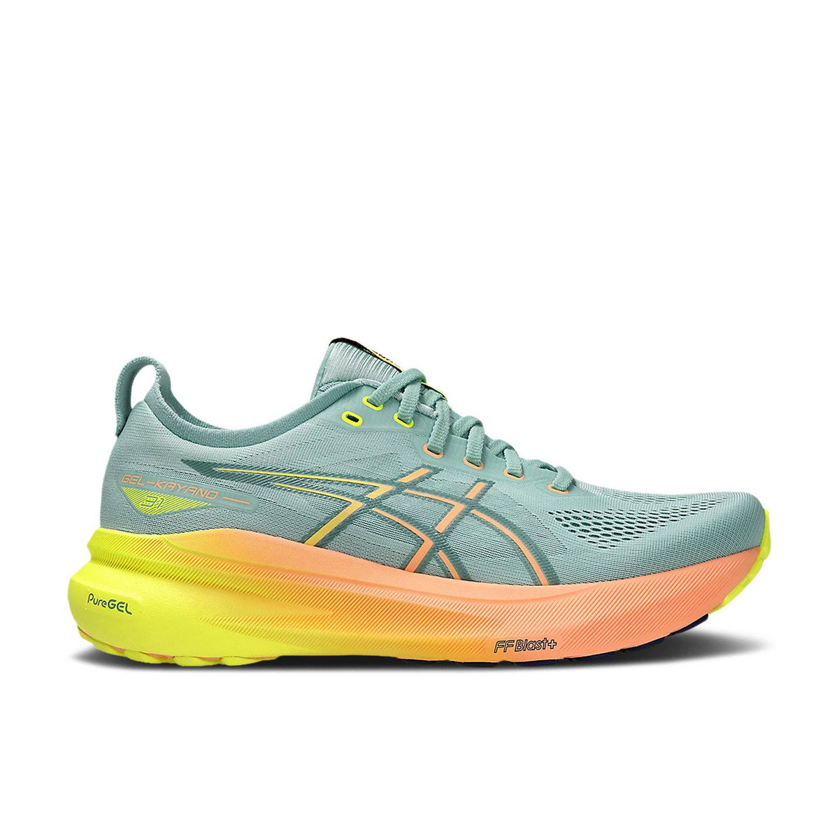ASICS Gel-Kayano 31 Paris Light Celadon Safety Yellow