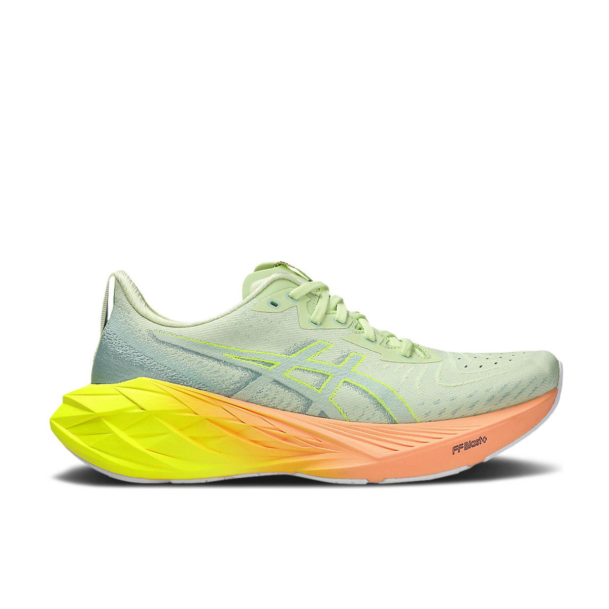 ASICS Novablast 4 Paris Cool Matcha Safety Yellow