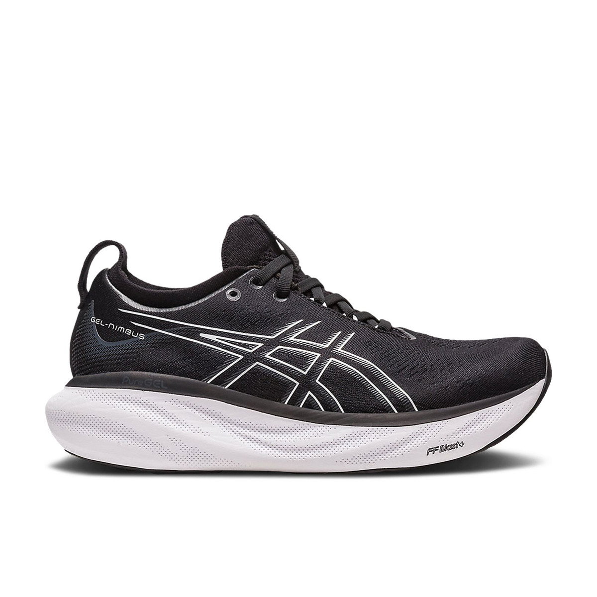 ASICS Gel-Nimbus 25 Black Pure Silver Womens