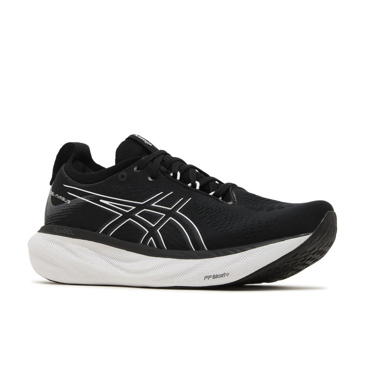 ASICS Gel-Nimbus 25 Black Pure Silver Womens
