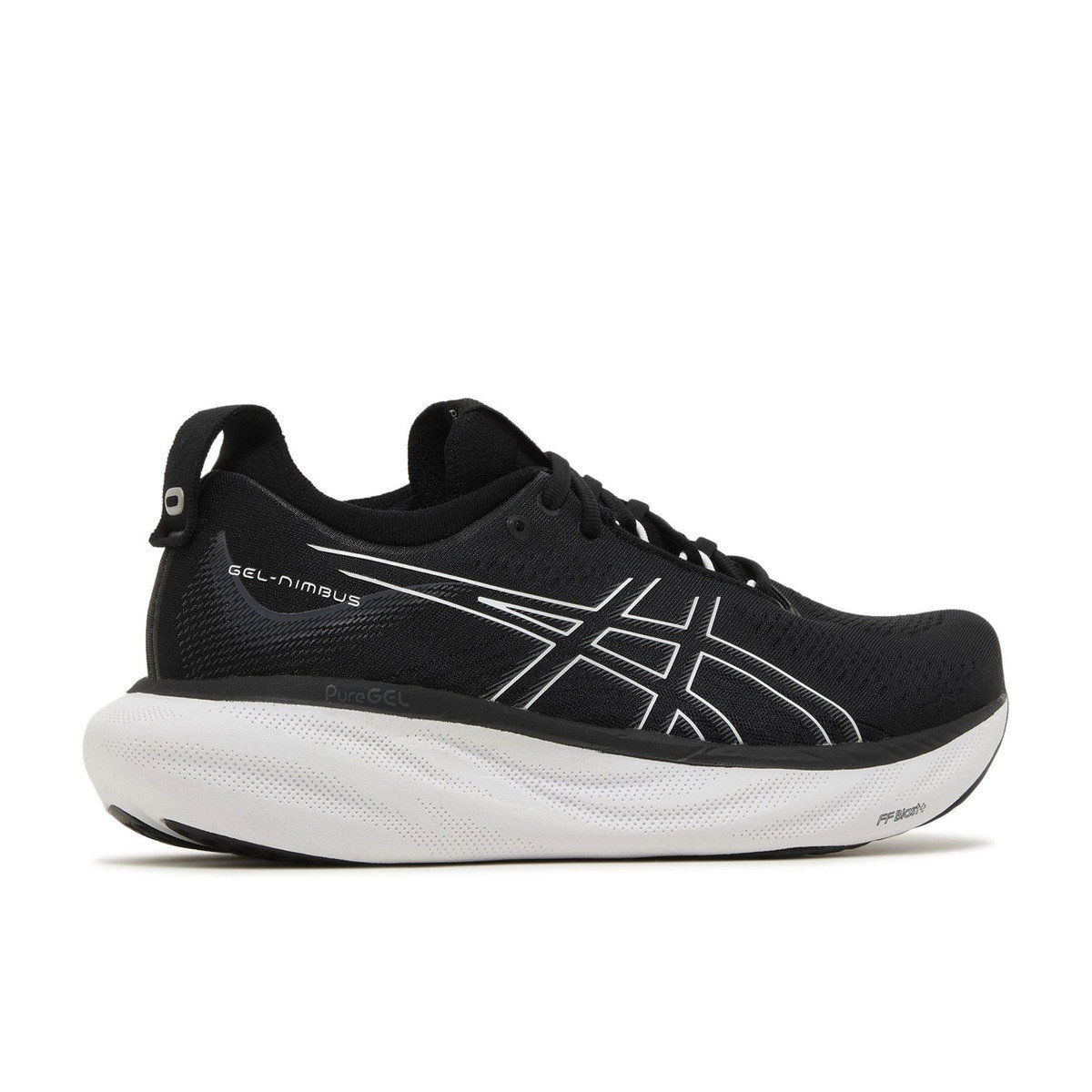 ASICS Gel-Nimbus 25 Black Pure Silver Womens