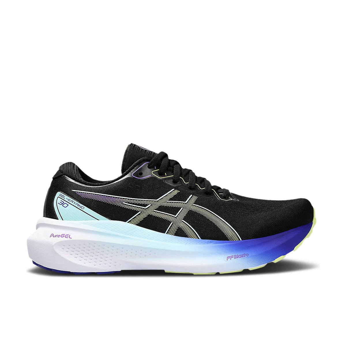 ASICS Gel-Kayano 30 Black Glow Yellow Womens