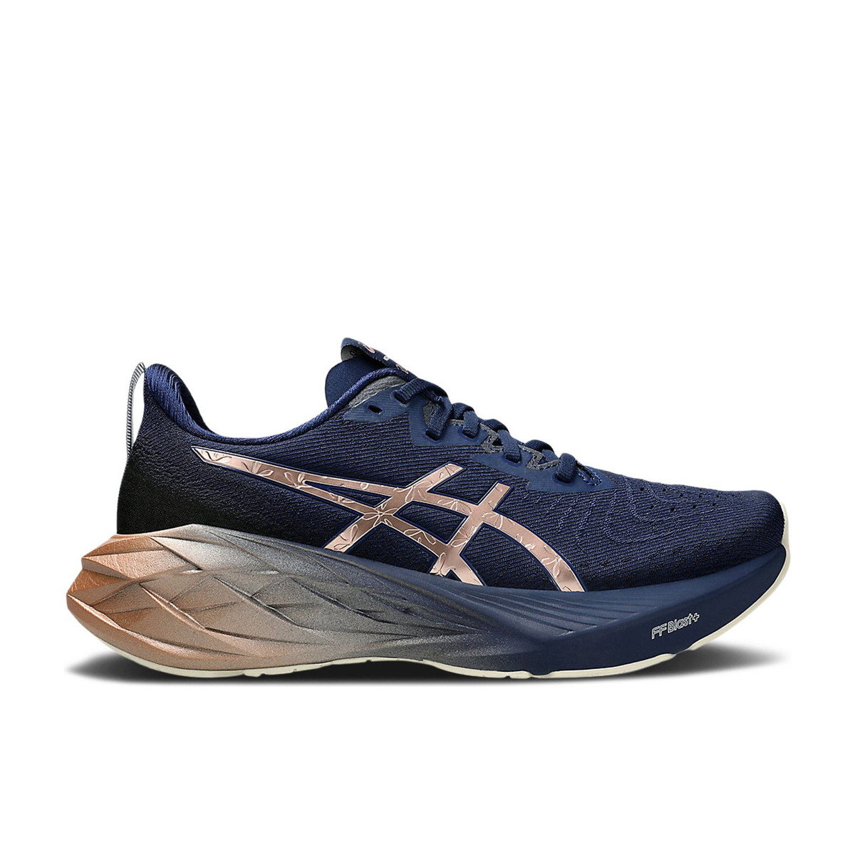 ASICS Novablast 4 Platinum Blue Expanse Rose Gold Womens