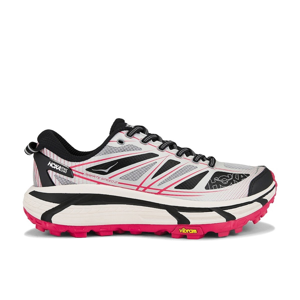 Hoka One One Mafate Speed 2 Galactic Grey Ruby Red