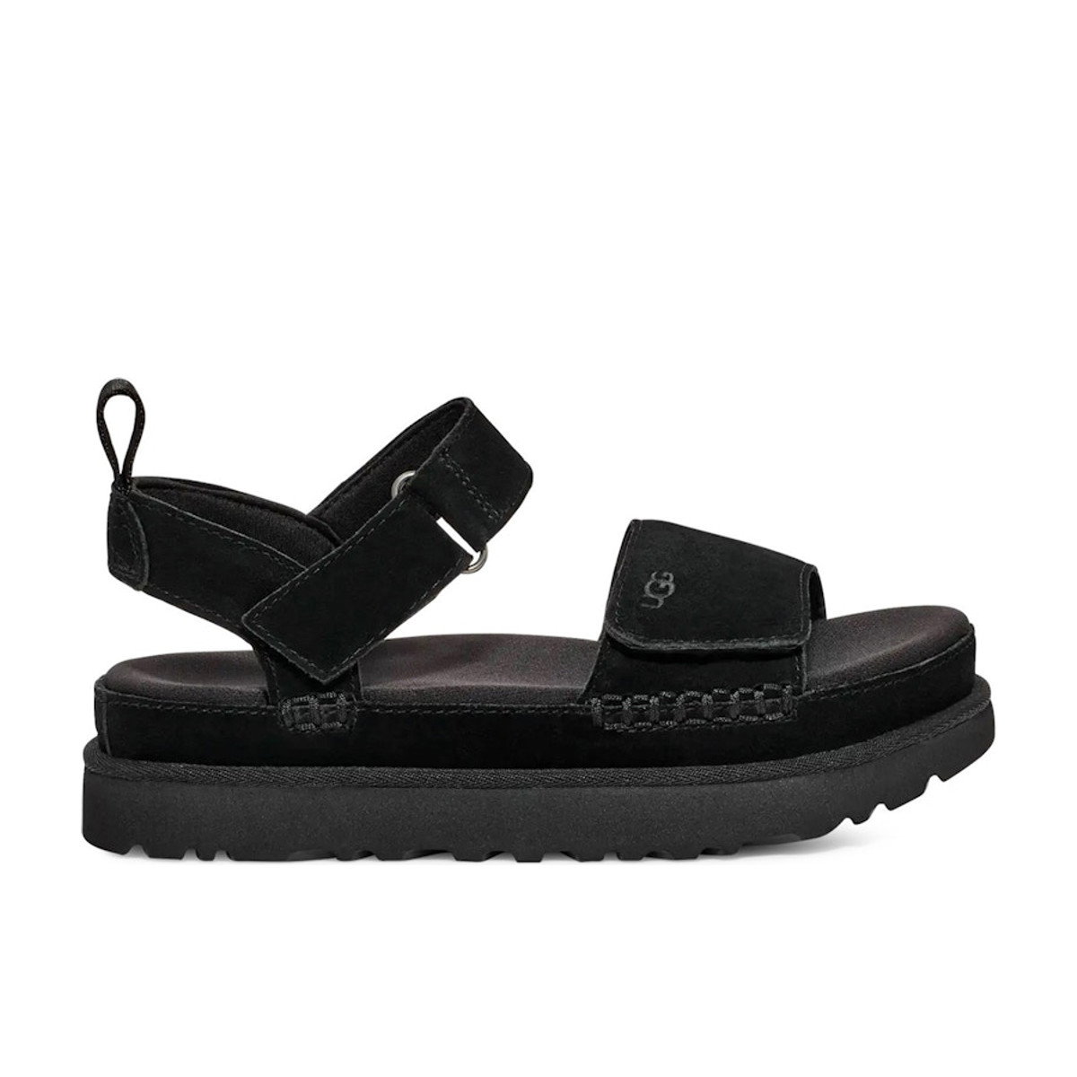 UGG Goldenstar Platform Sandal Black Womens