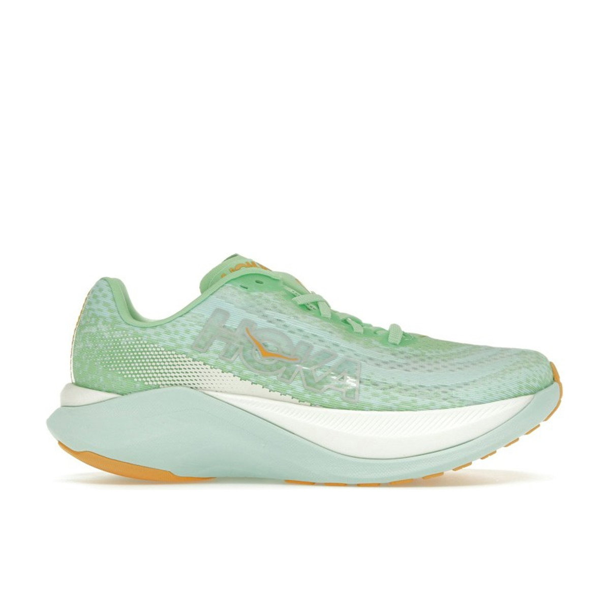Hoka One One Mach X Lime Glow Sunlit Ocean Womens