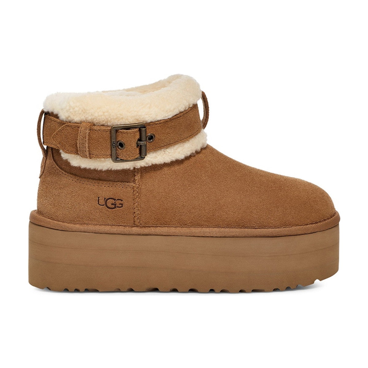 UGG Ultra Mini Belted Roller Boot Chestnut Womens
