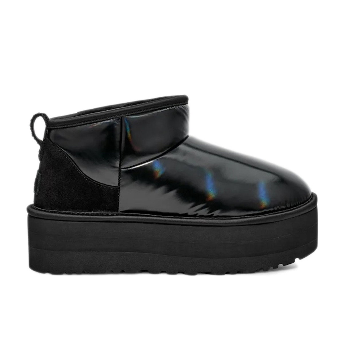 UGG Ultra Mini Platform Hi Shine Boot Black Womens