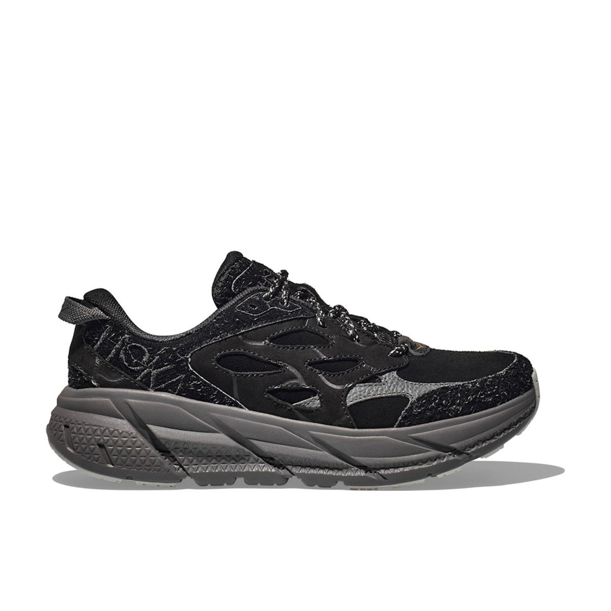 Hoka One One Clifton L Elite Terrain System Black Satellite Grey