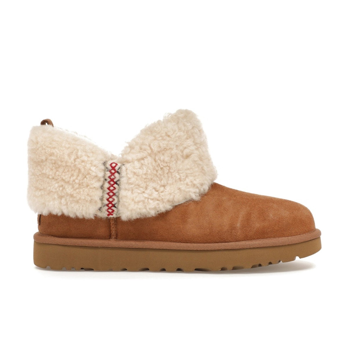 UGG Classic Ultra Mini Boot Heritage Braid Chestnut Womens