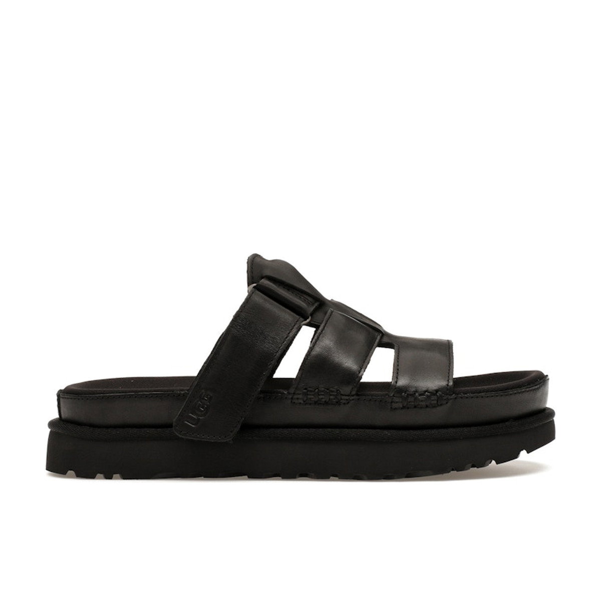 UGG Goldenstar Platform Slide Black Womens