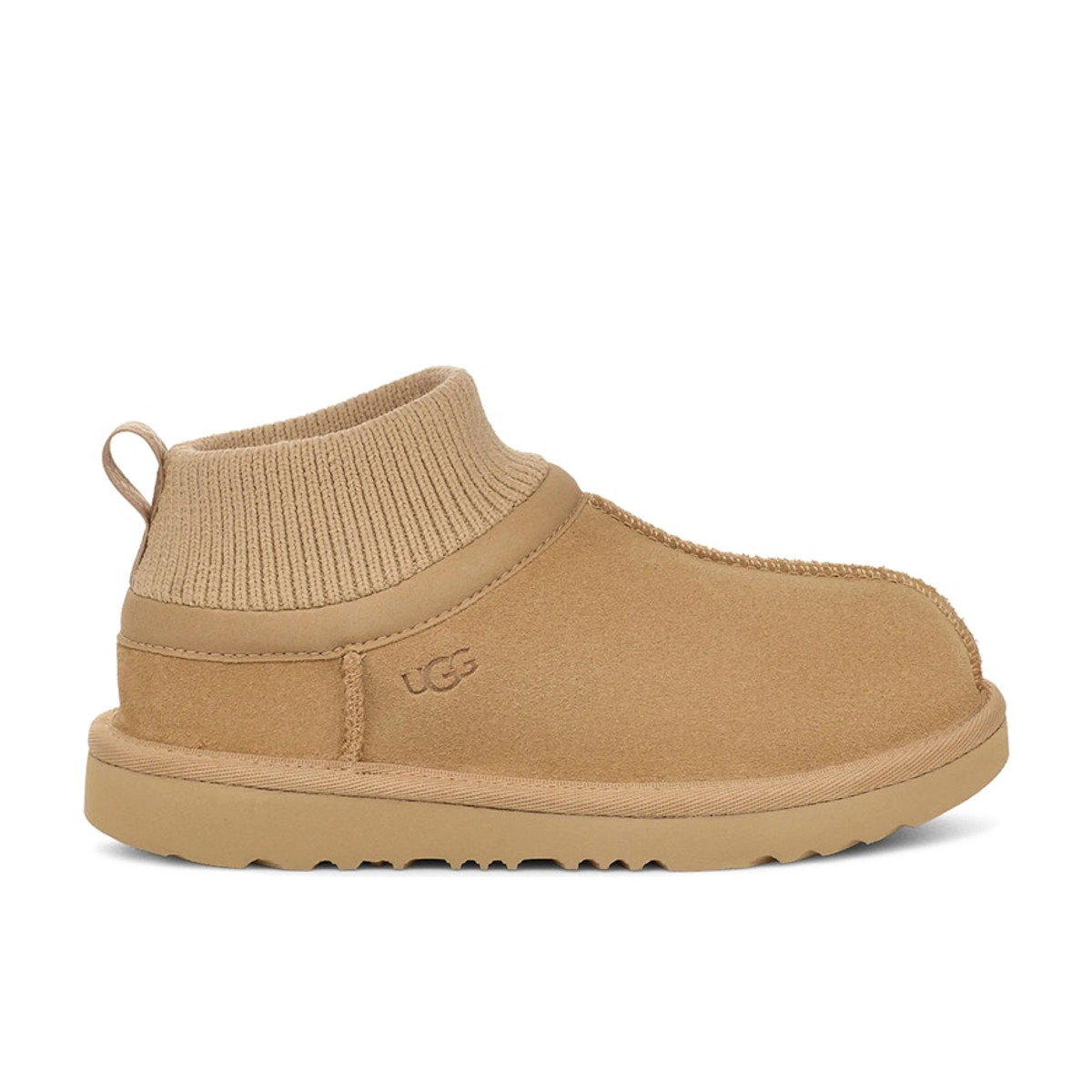 UGG Classic Ultra Stretch Cuff Slipper Mustard Seed Kids