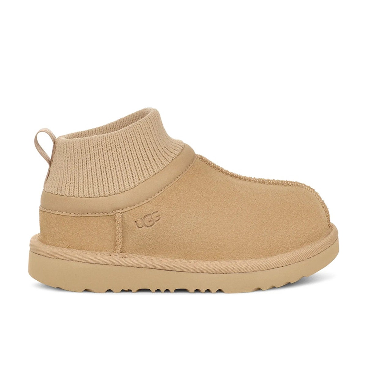 UGG Classic Ultra Stretch Cuff Slipper Mustard Seed Toddler