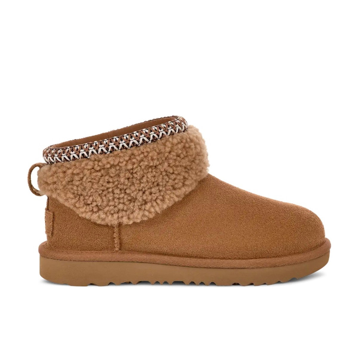 UGG Classic Ultra Mini Maxi Curly Boot Chestnut Kids