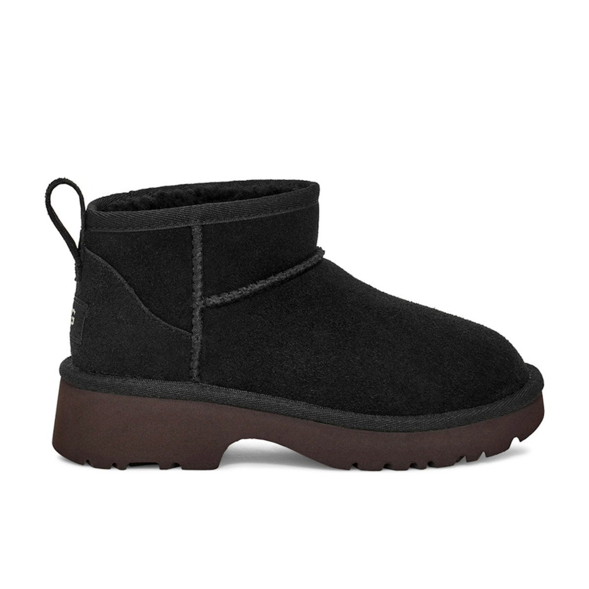 UGG Classic Ultra Mini New Heights Boot Black Kids