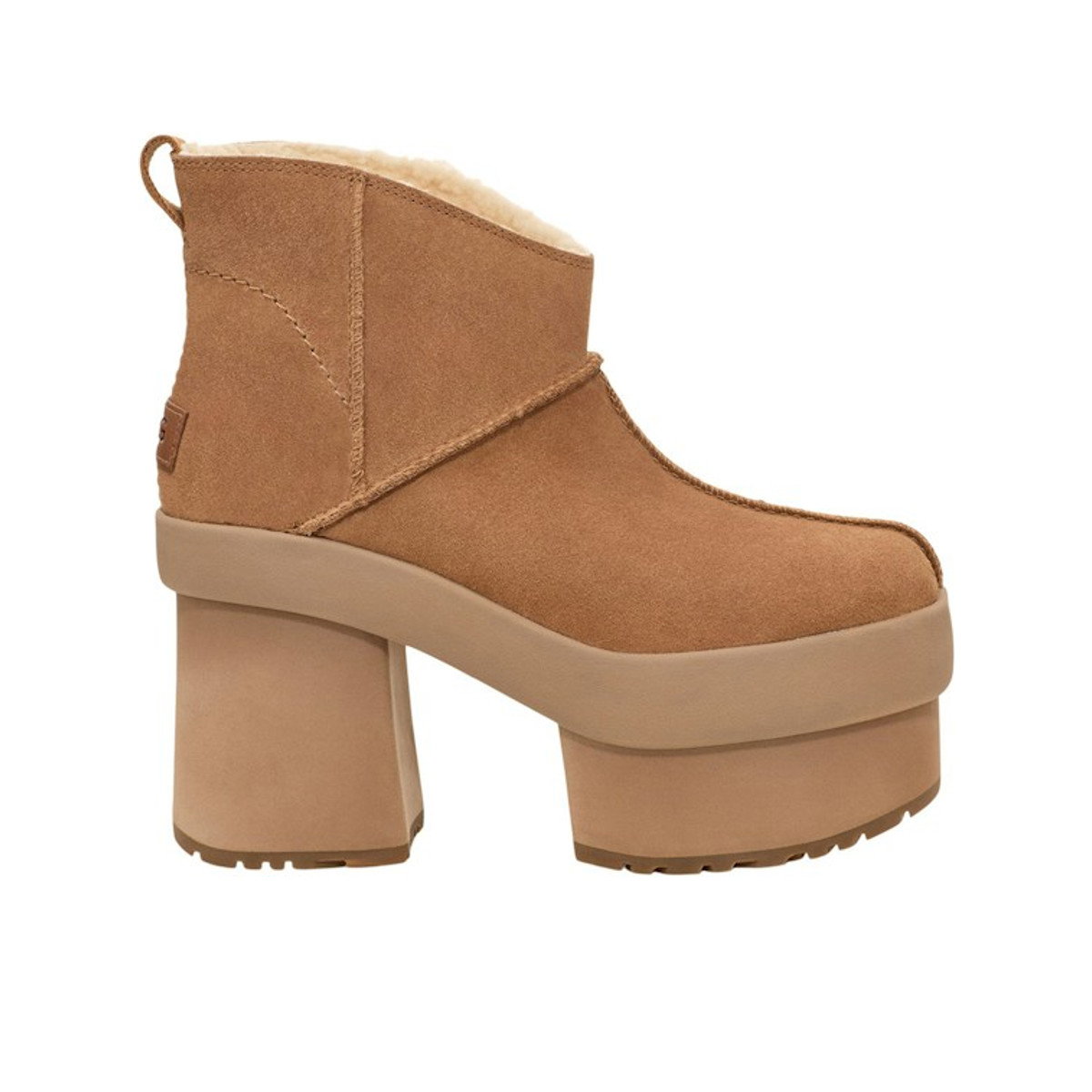 UGG New Heights Platform Mini Boot Chestnut Womens