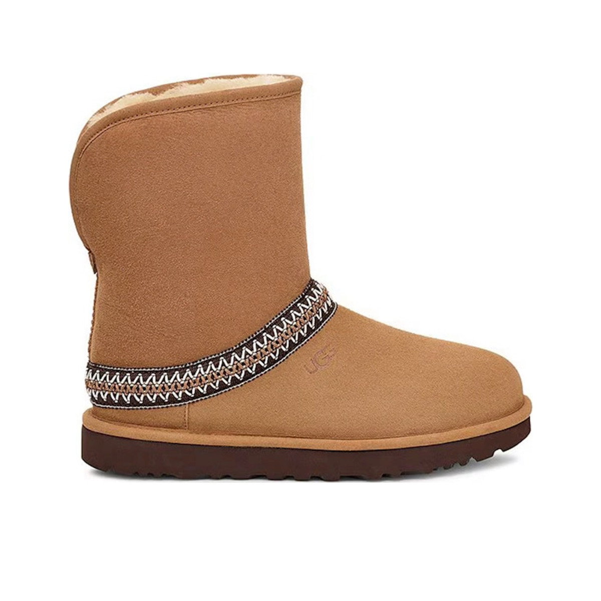 UGG Classic Short Crescent Boot Chestnut Womens