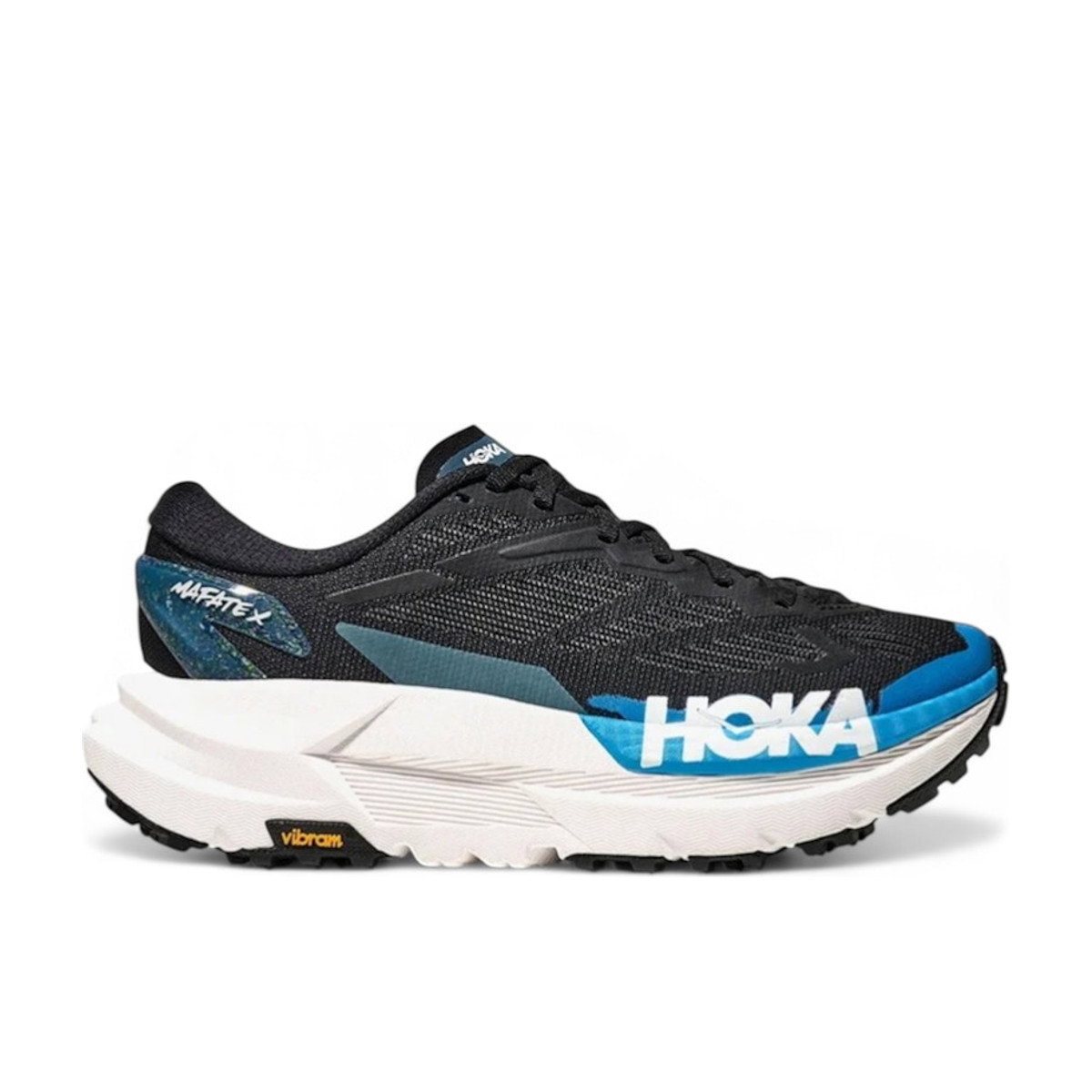 Hoka One One Mafate X Black Skyward Blue Womens