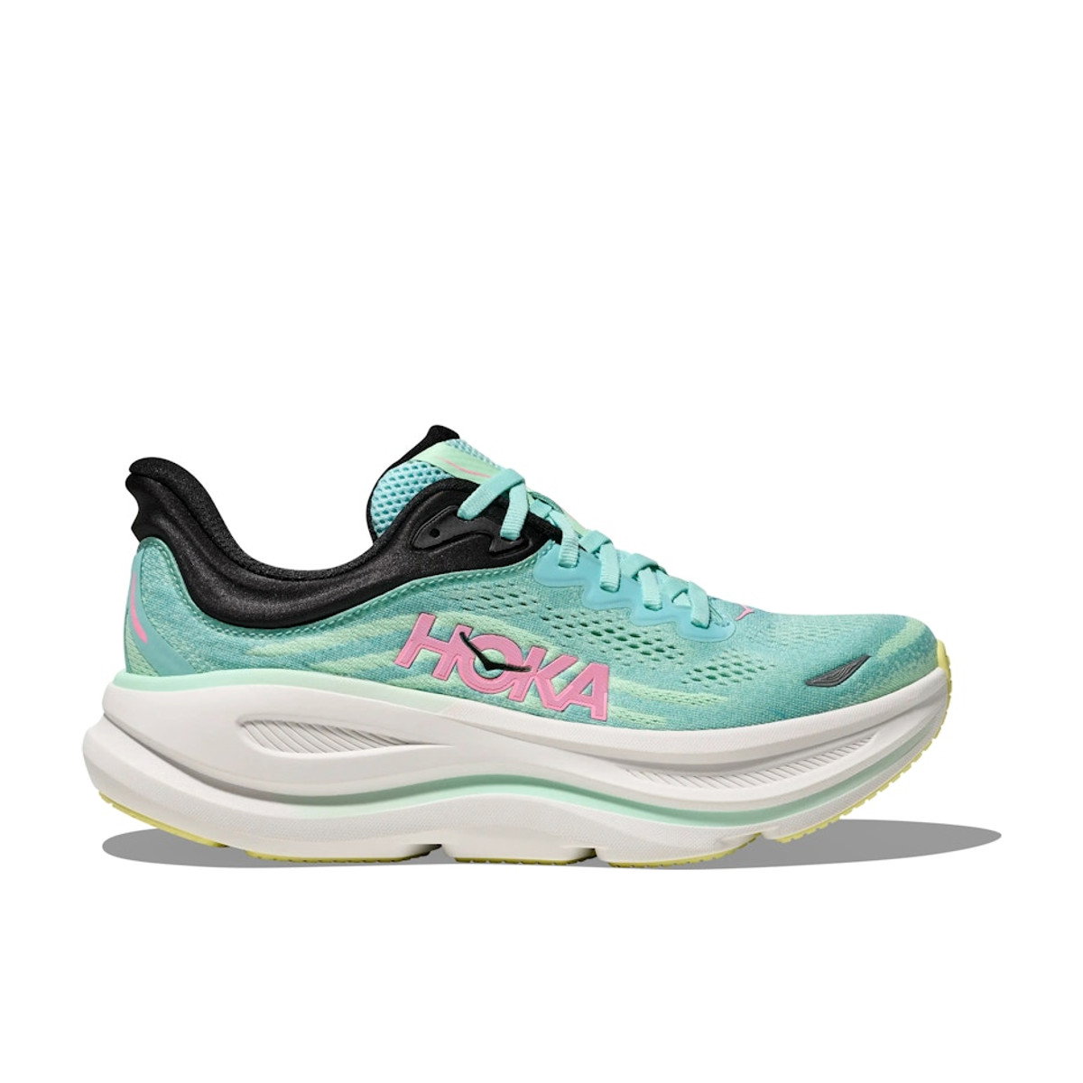 Hoka One One Bondi 9 Blue Spark Mint Fluorite Womens