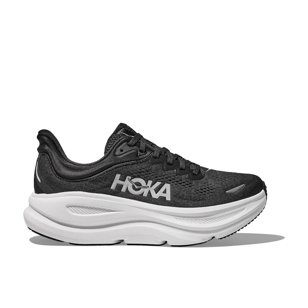Hoka One One Bondi 9 Black White Womens