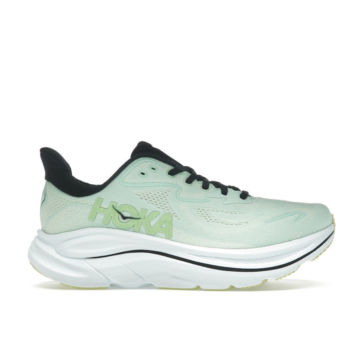 Hoka One One Clifton 10 Mint Fluorite Luna Moth
