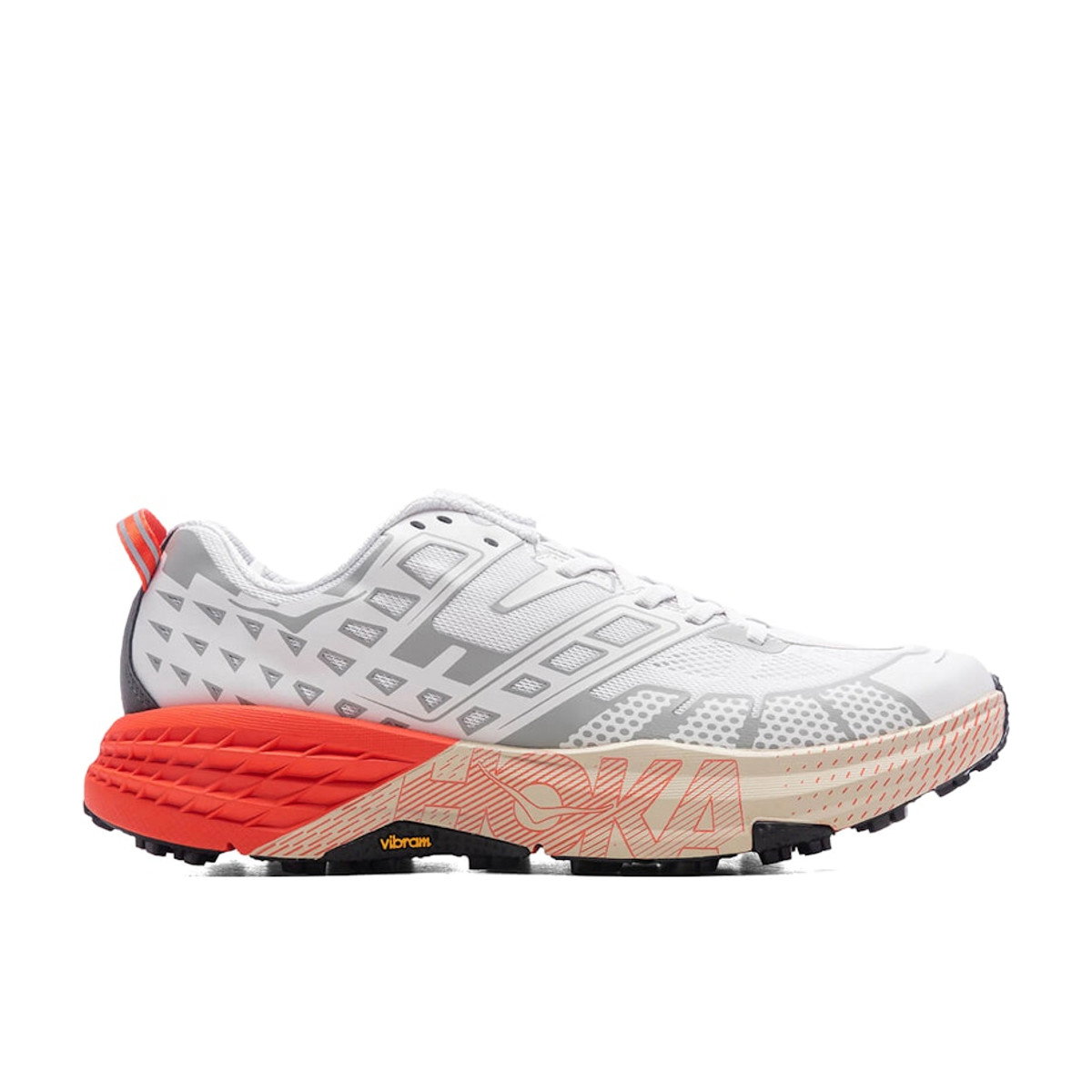 Hoka One One Speedgoat 2 White Tomato