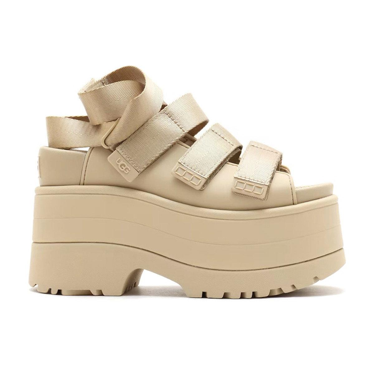 UGG GoldenRise Platform Sandals Mustard Seed Womens