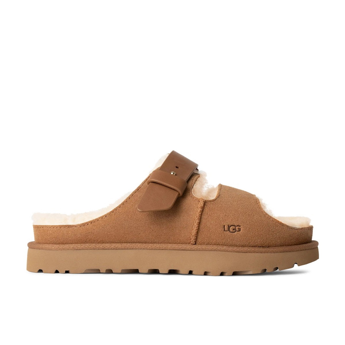 UGG Greenport Strap Slide Chestnut Womens