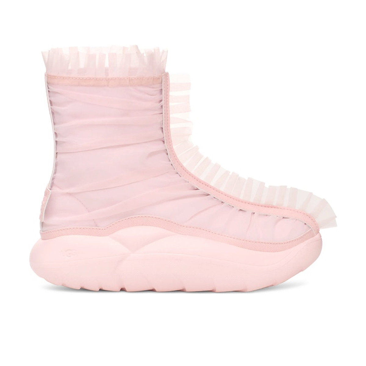 UGG Ruffle Boot Short Collina Strada Seashell Pink Womens