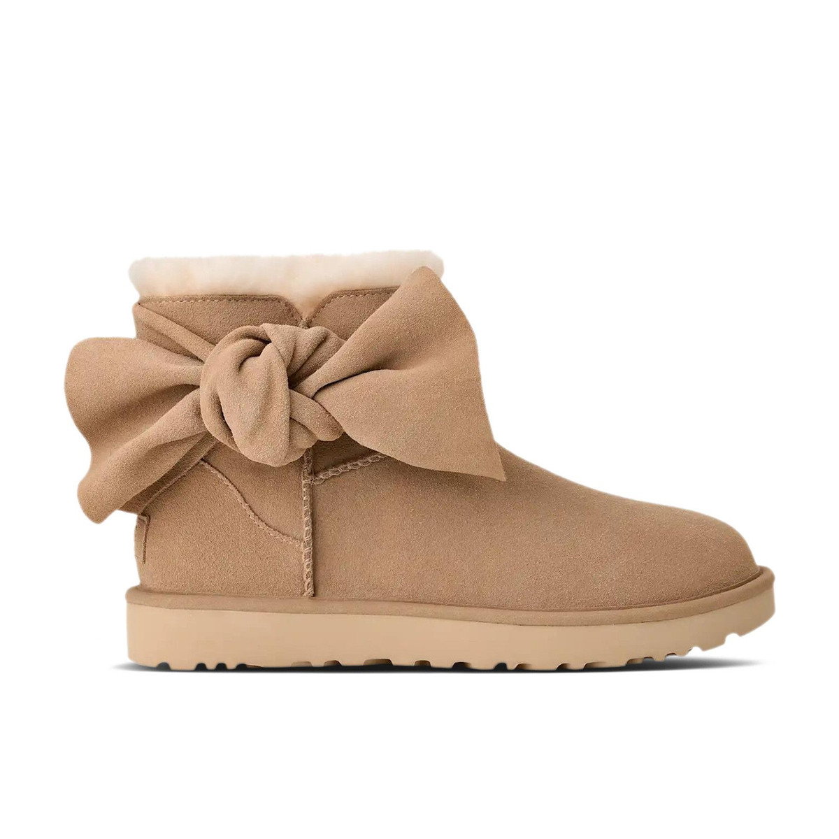 UGG Classic Mini Bow Boot Sand Womens