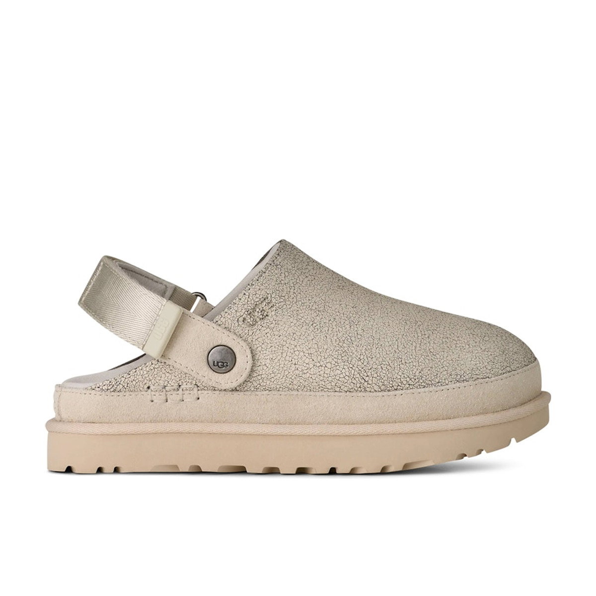 UGG Goldenstar Crackle Clog Crackle White Womens