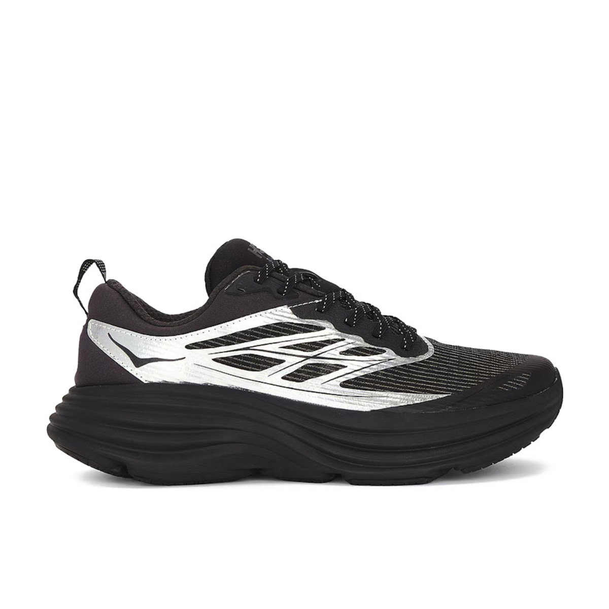 Hoka One One Bondi 8 Caged Stealth/Tech Silver/Black