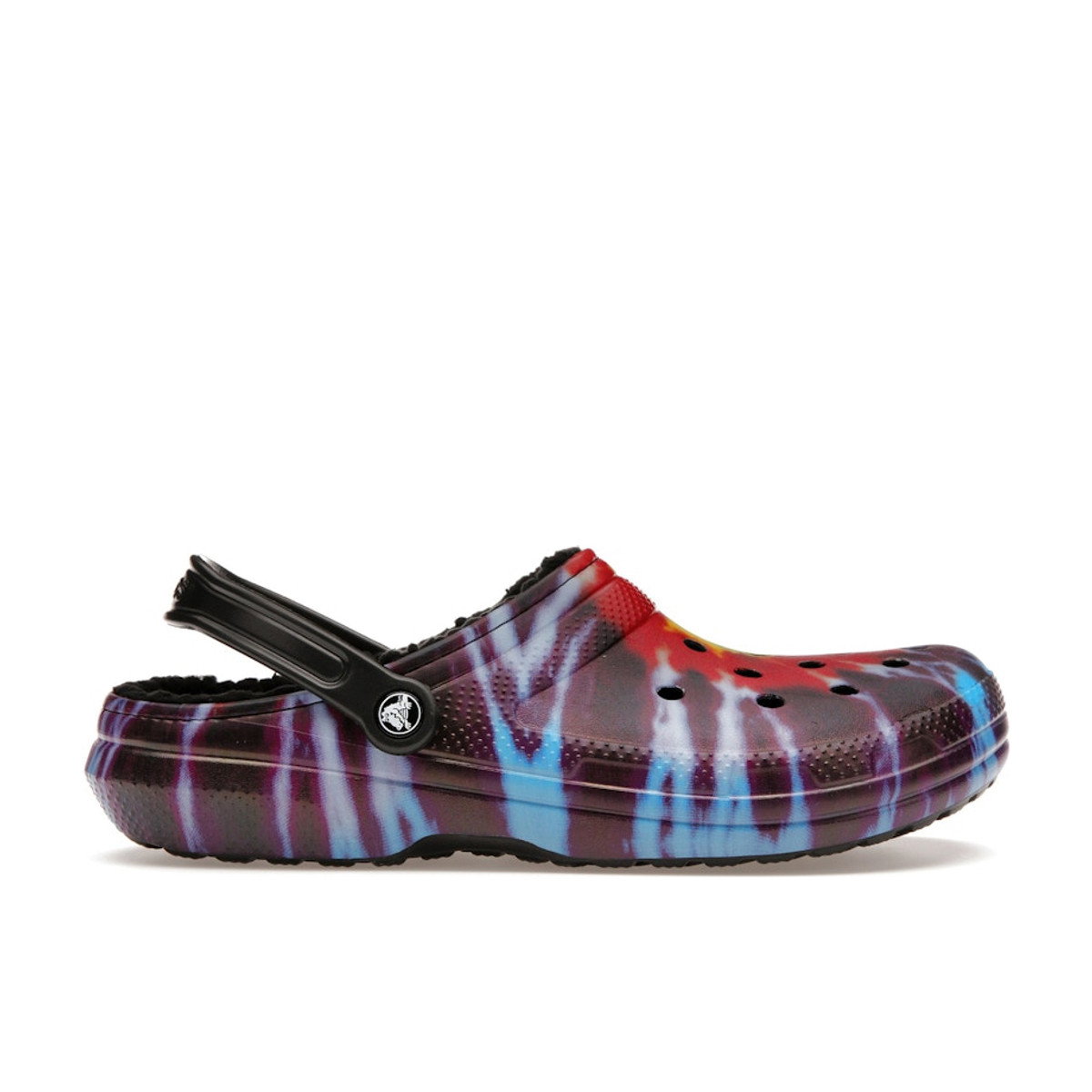 Crocs Classic Tie-Dye Lined Clog Multi Black