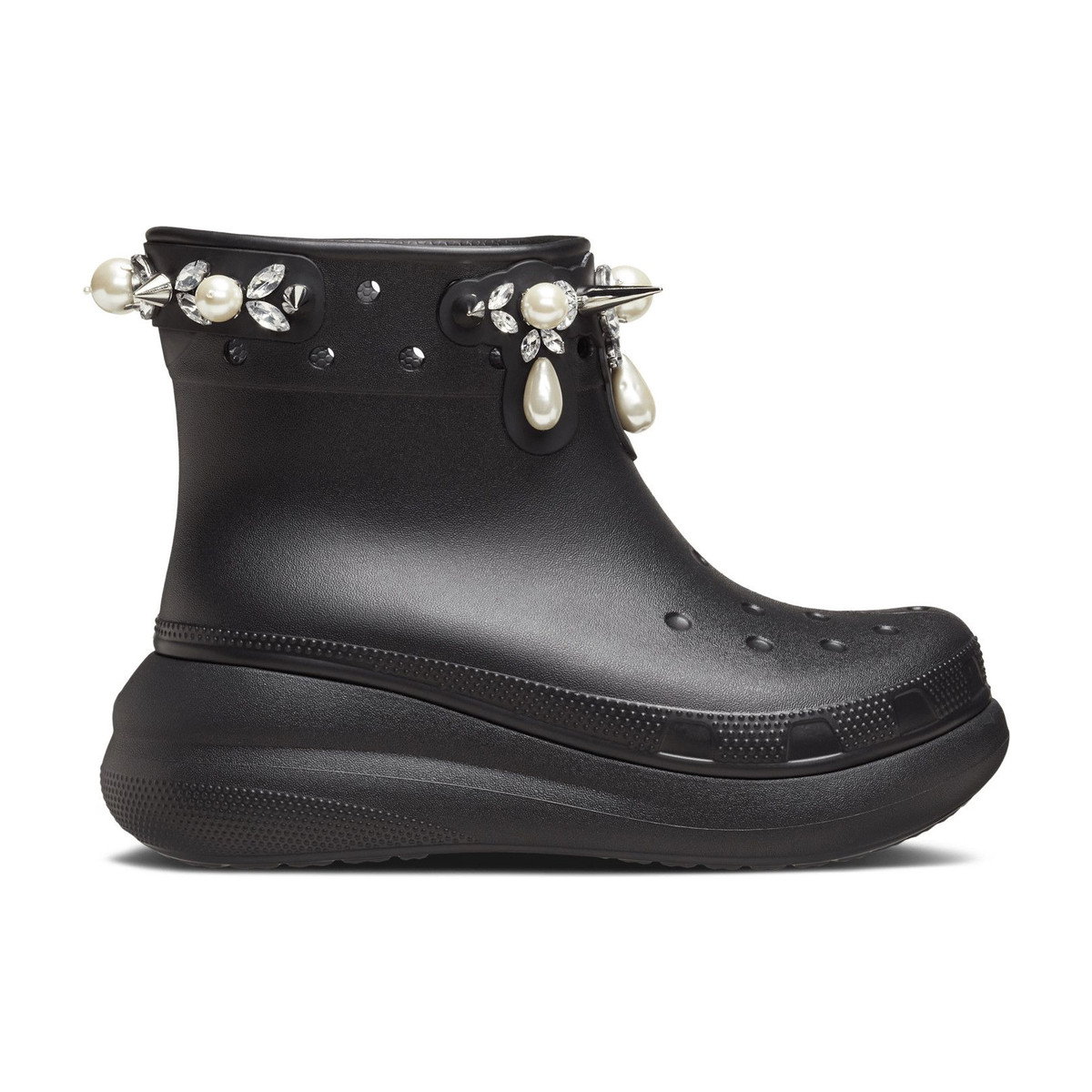 Crocs Classic Crush Boot Simone Rocha Black